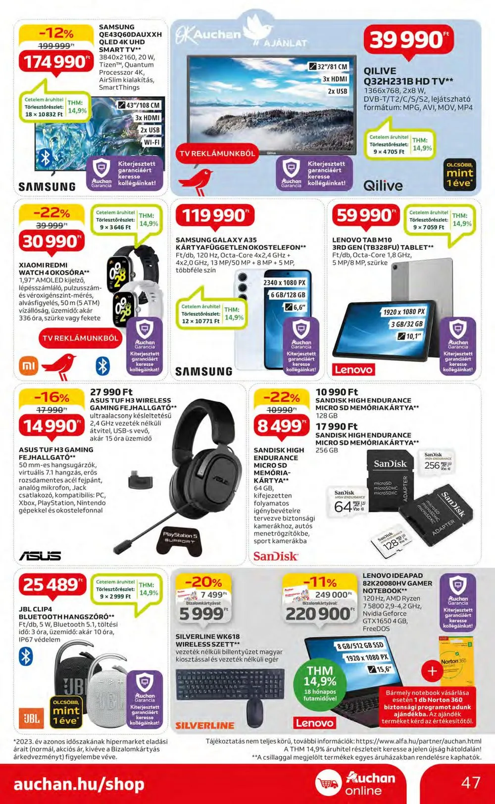 Auchan akciós újság Hipermarket 07.18–07.24 – 47. oldal