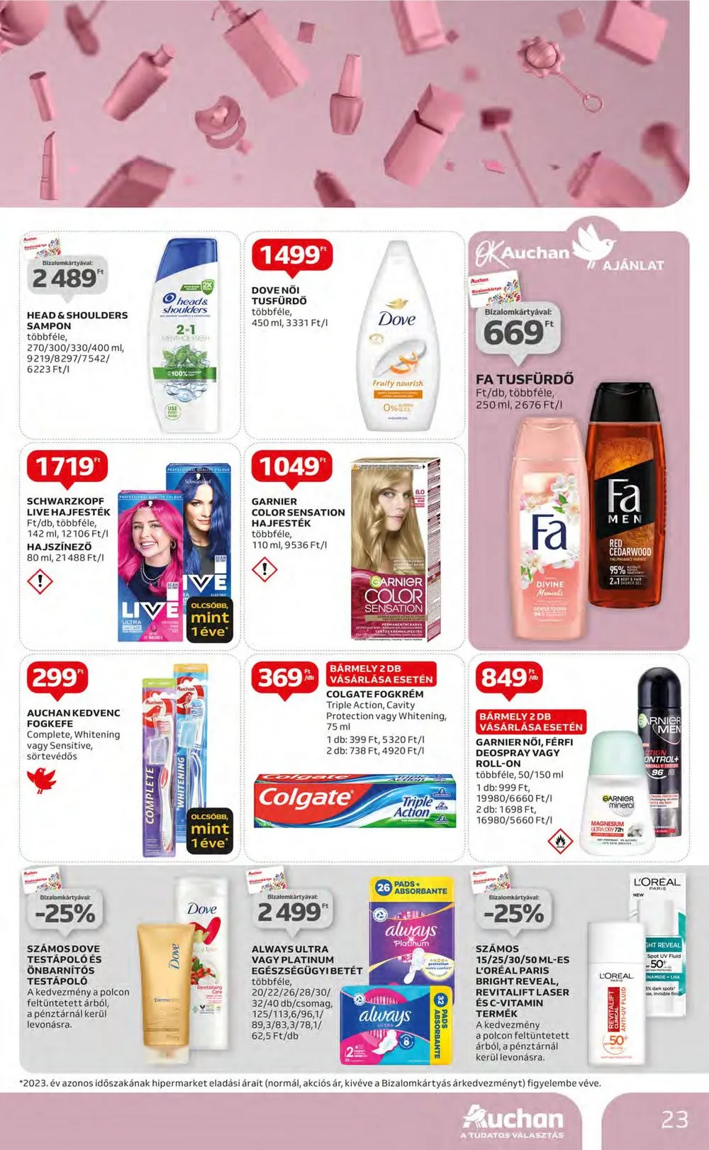 Auchan akciós újság Hipermarket 07.25–07.31 – 23. oldal