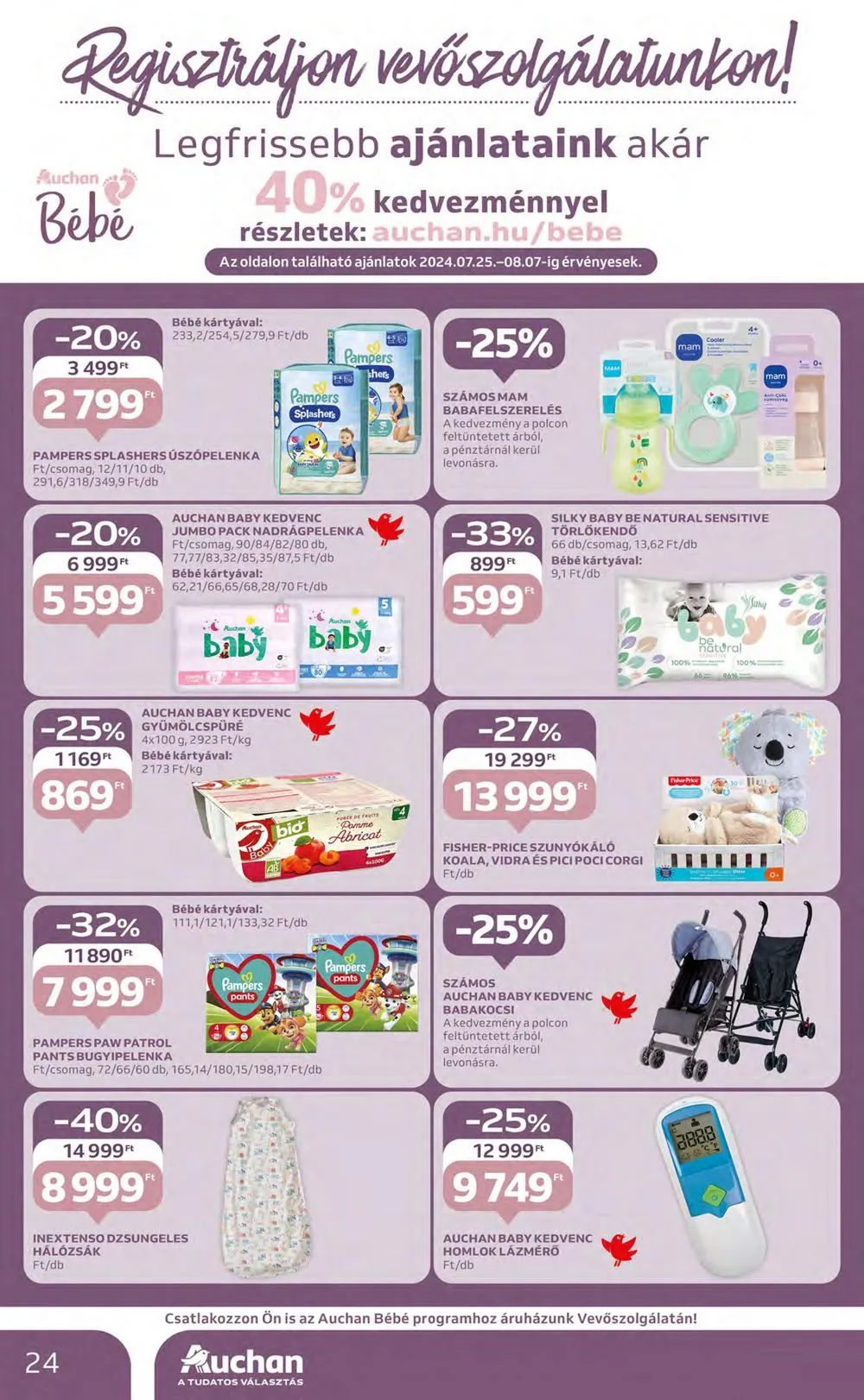 Auchan akciós újság Hipermarket 07.25–07.31 – 24. oldal