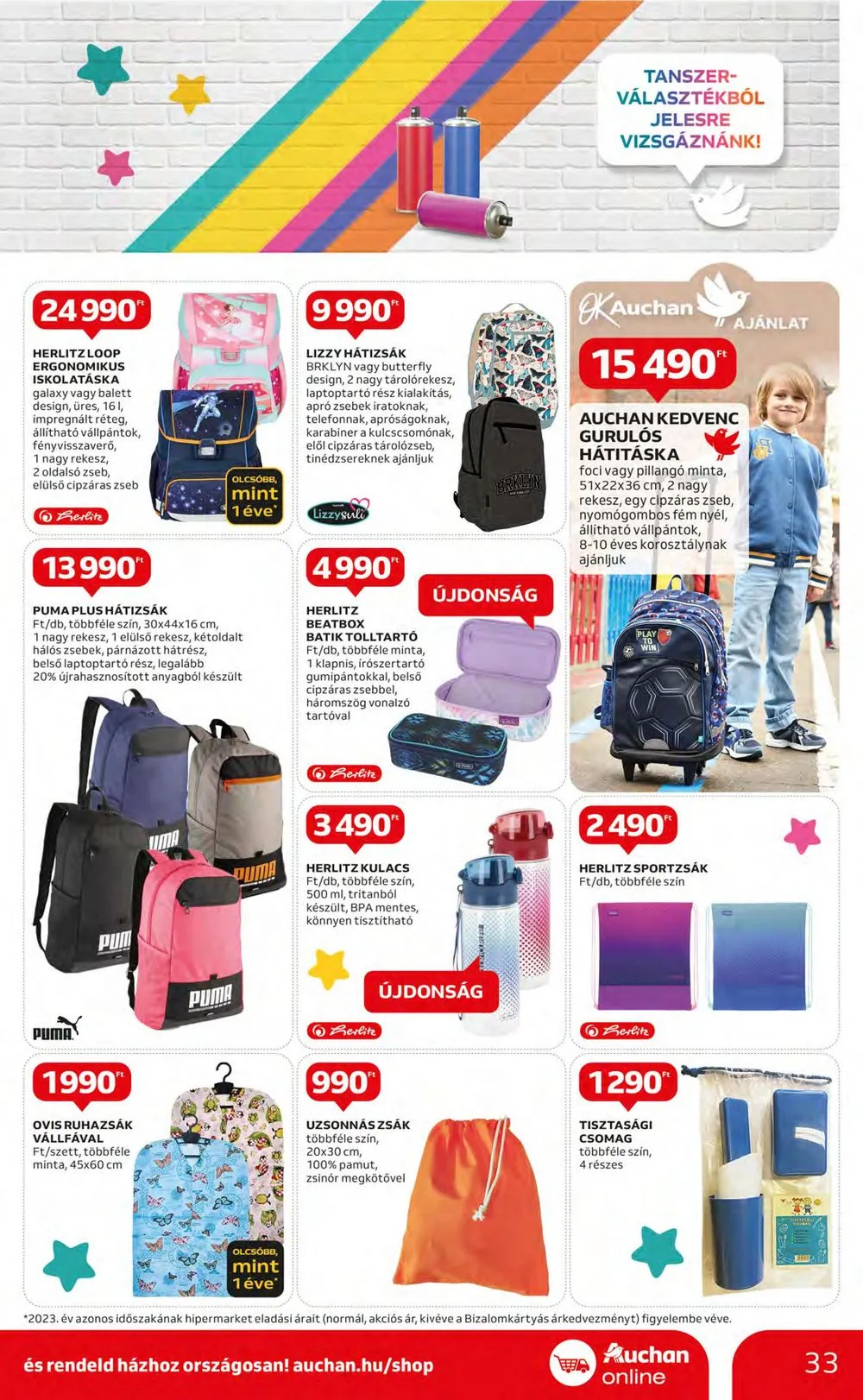 Auchan akciós újság Hipermarket 07.25–07.31 – 33. oldal