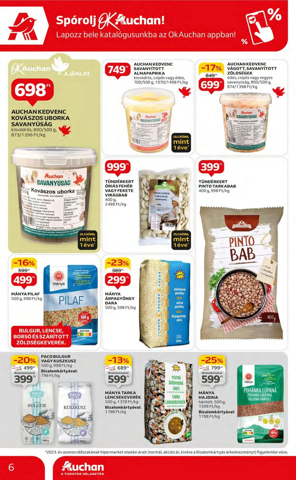 Auchan akciós újság Hipermarket 07.25–07.31 – 6. oldal