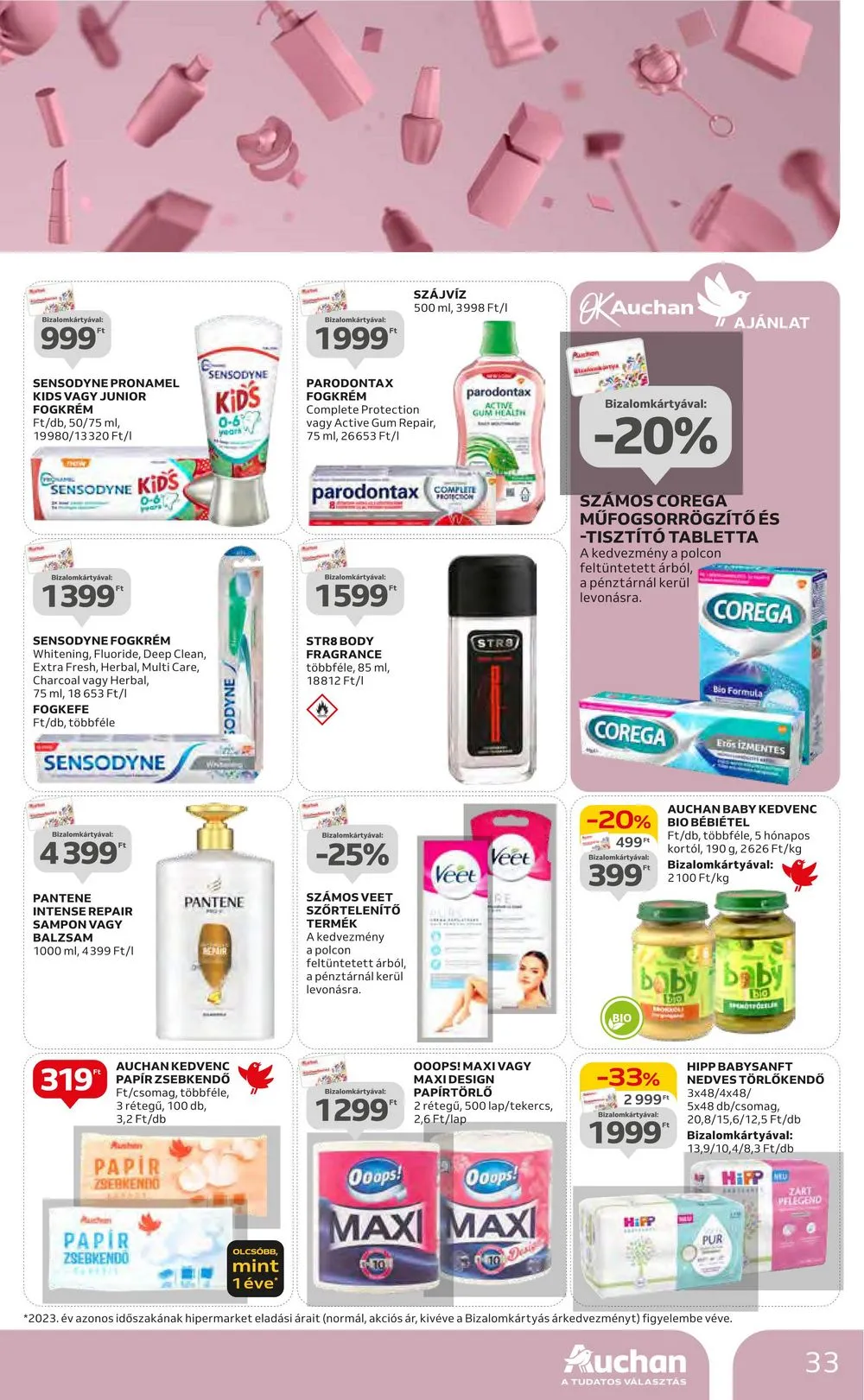 Auchan akciós újság Hipermarket 08.01–08.07 – 33. oldal