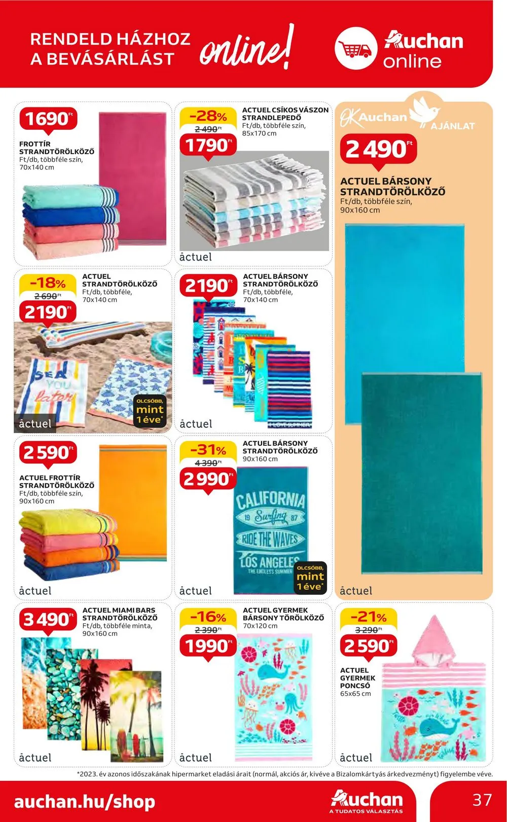 Auchan akciós újság Hipermarket 08.01–08.07 – 37. oldal