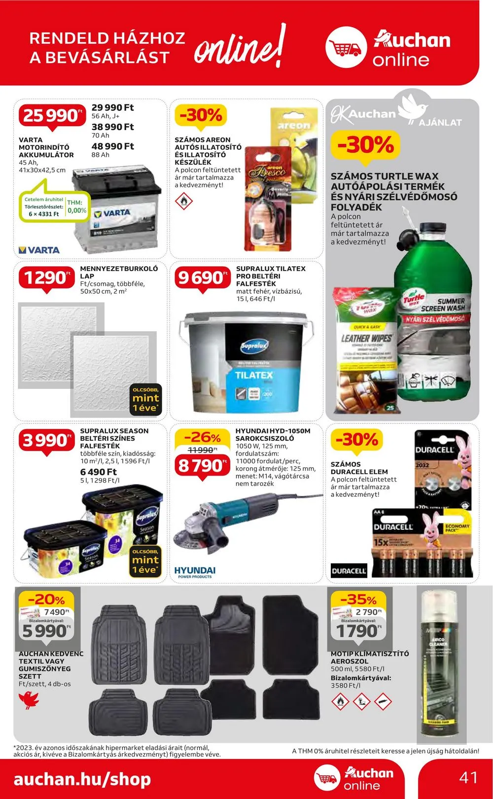 Auchan akciós újság Hipermarket 08.01–08.07 – 41. oldal
