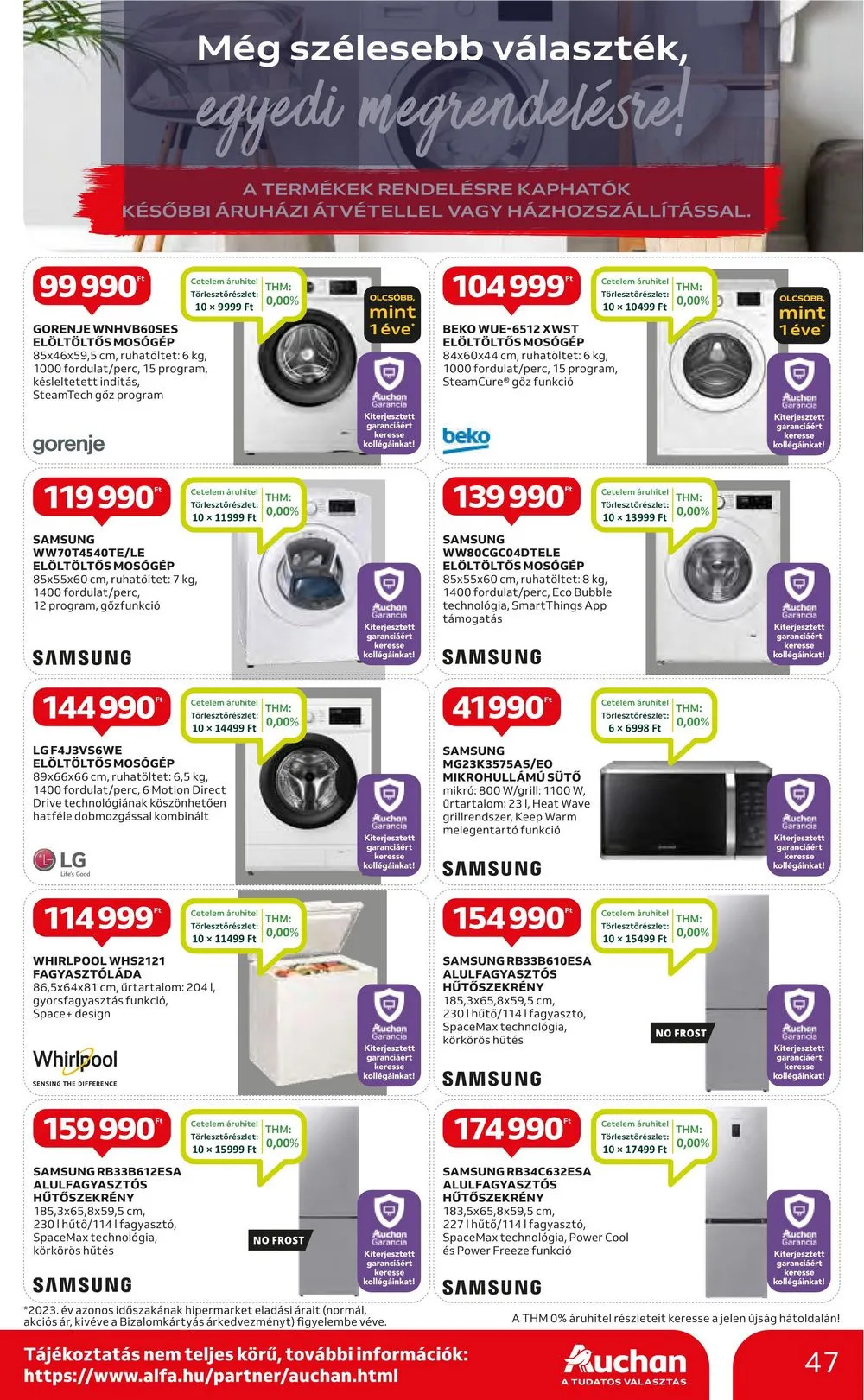 Auchan akciós újság Hipermarket 08.01–08.07 – 47. oldal