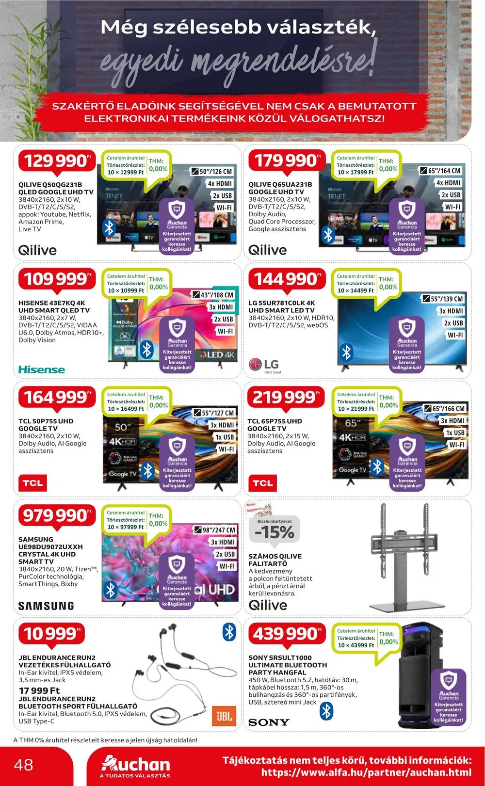 Auchan akciós újság Hipermarket 08.01–08.07 – 48. oldal