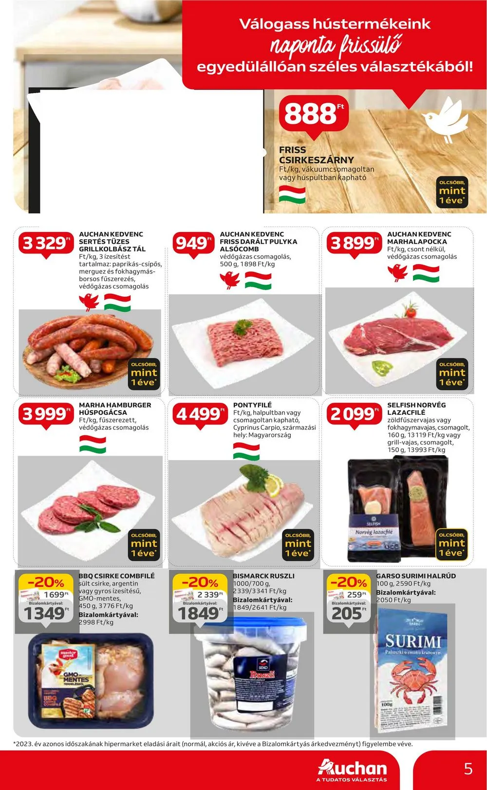 Auchan akciós újság Hipermarket 08.01–08.07 – 5. oldal