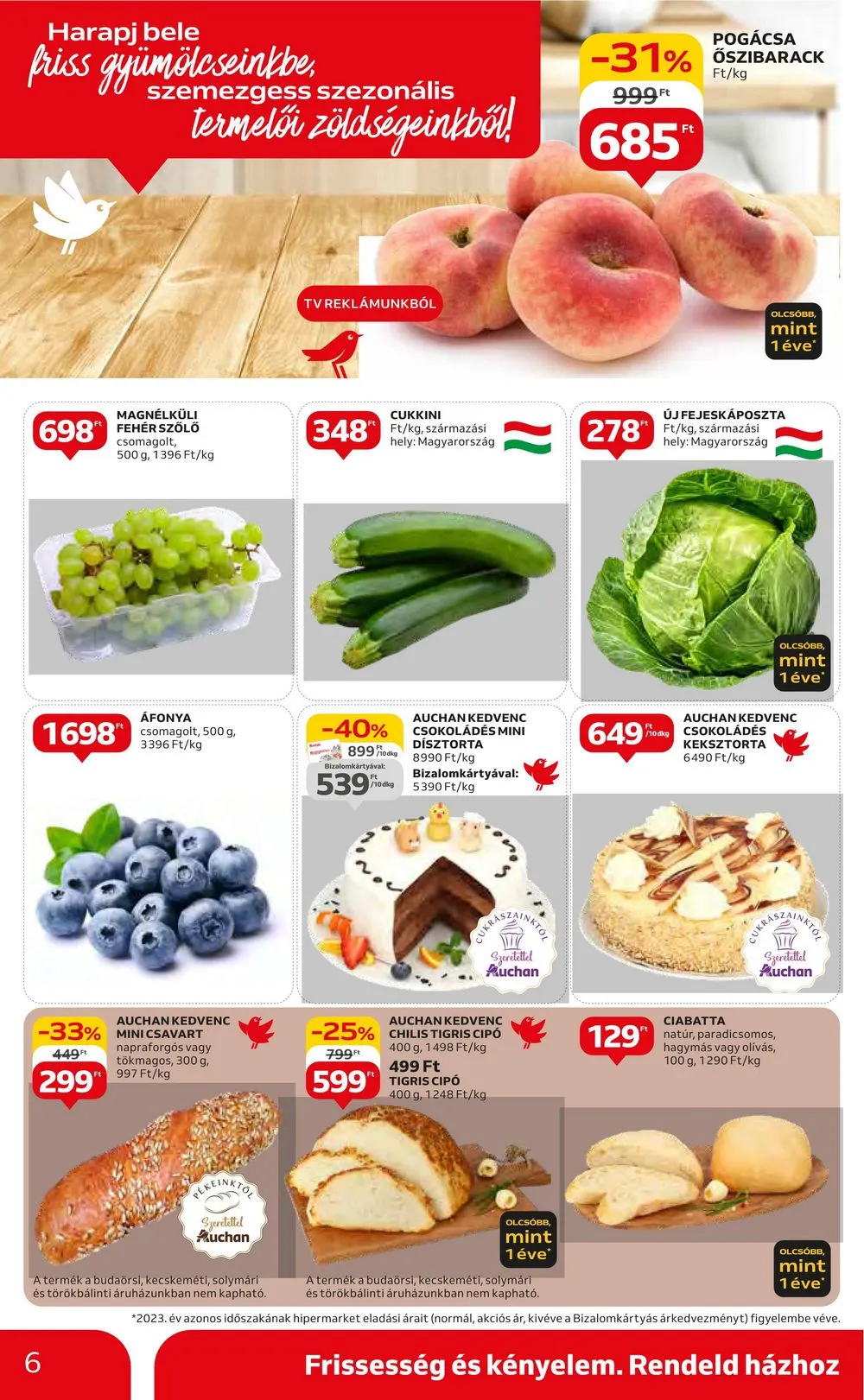 Auchan akciós újság Hipermarket 08.01–08.07 – 6. oldal