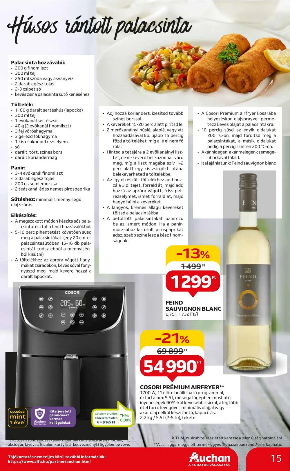 Auchan akciós újság Hipermarket 08.22–08.28 – 15. oldal