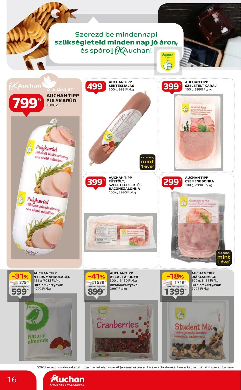 Auchan akciós újság Hipermarket 08.22–08.28 – 16. oldal