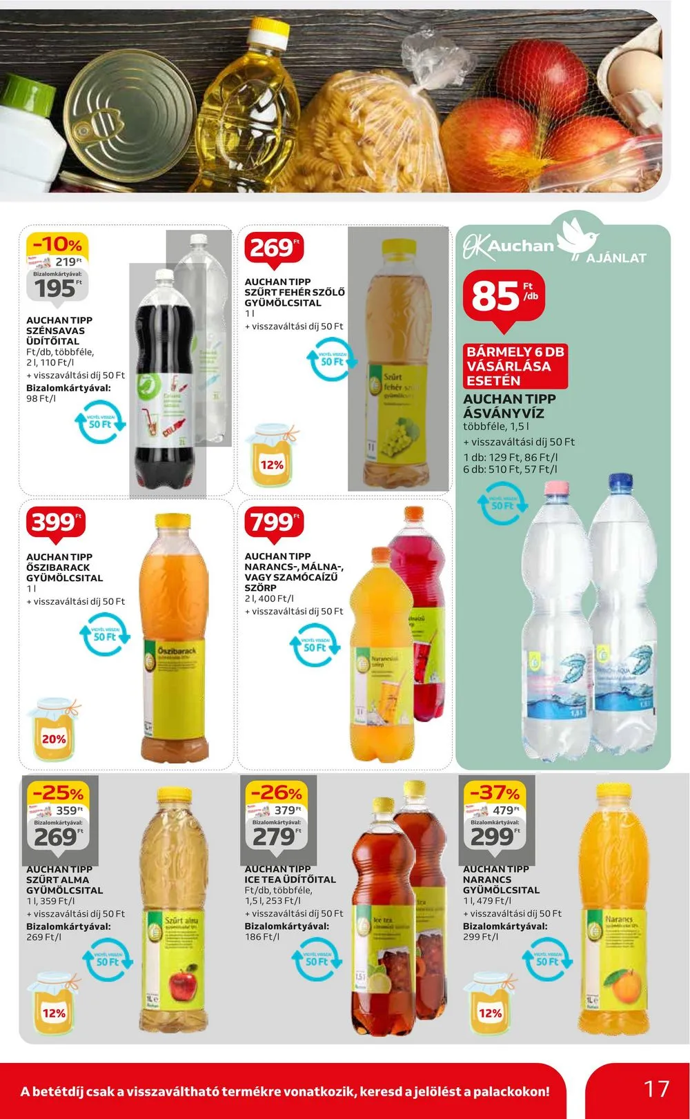 Auchan akciós újság Hipermarket 08.22–08.28 – 17. oldal