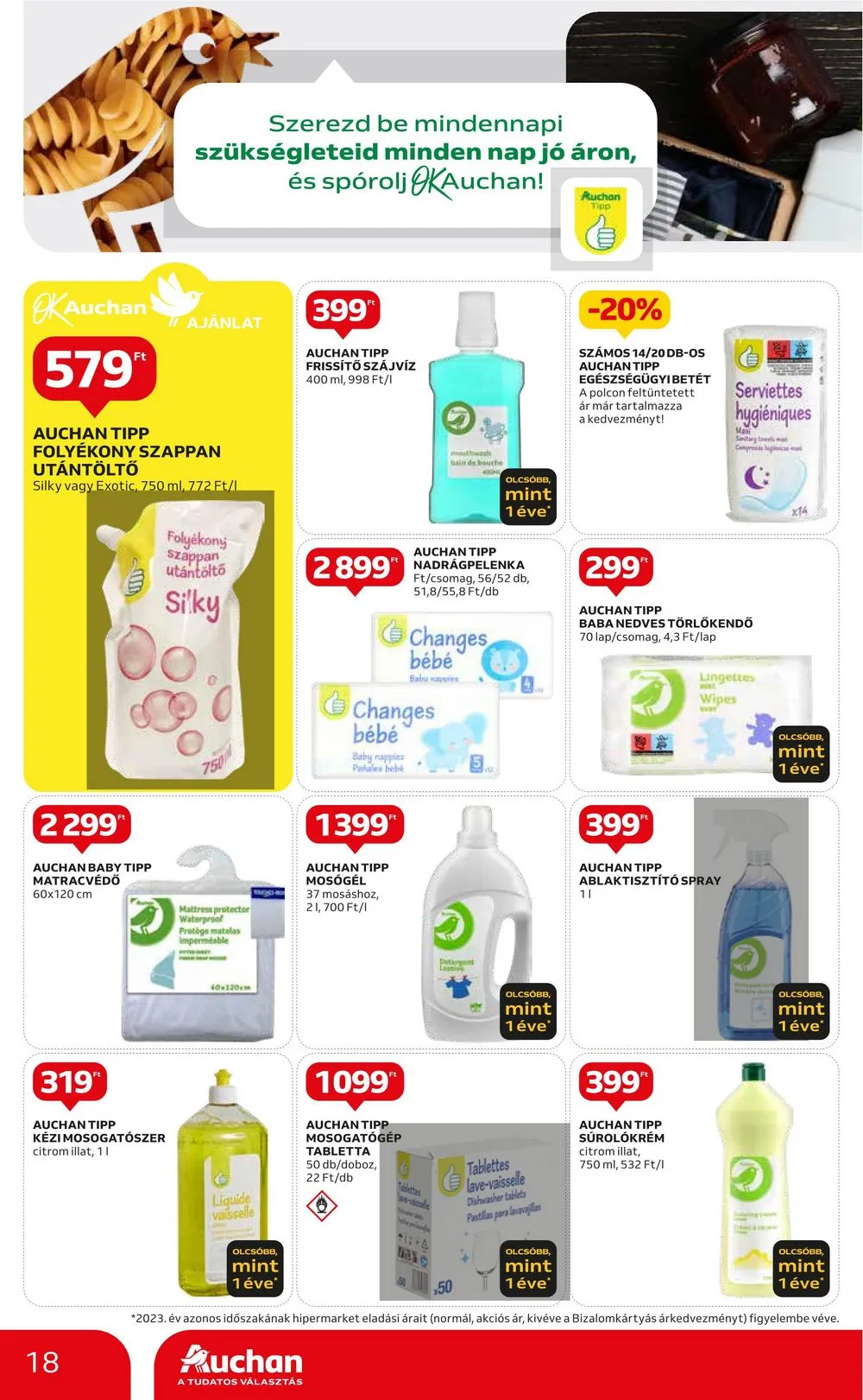 Auchan akciós újság Hipermarket 08.22–08.28 – 18. oldal
