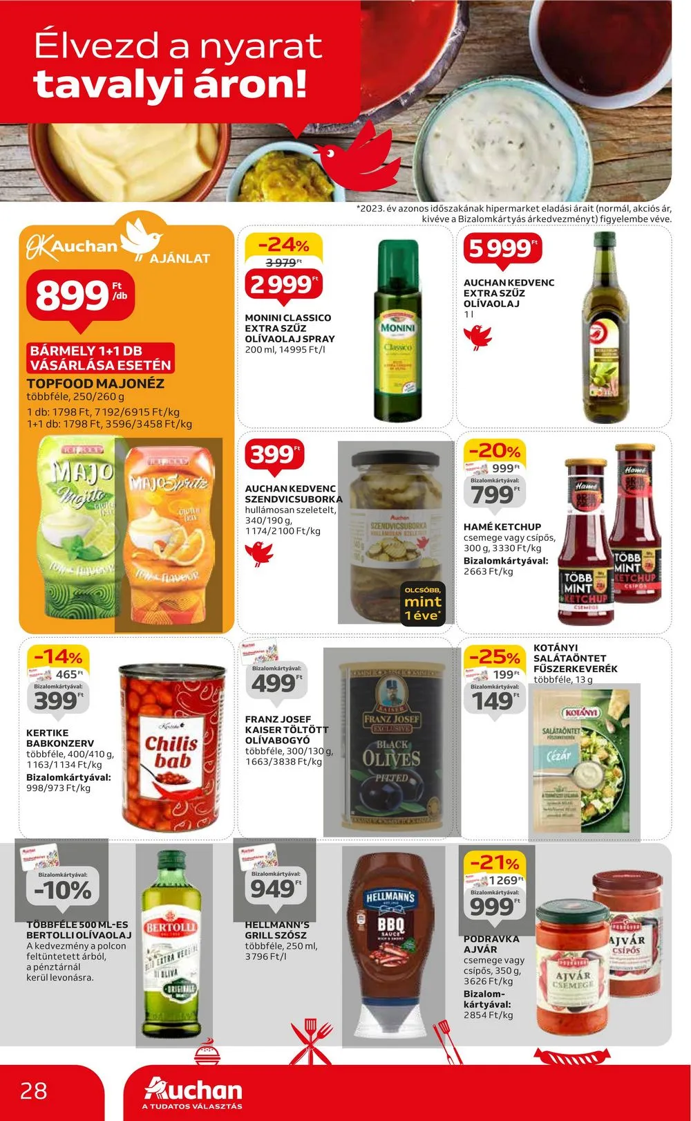 Auchan akciós újság Hipermarket 08.22–08.28 – 28. oldal
