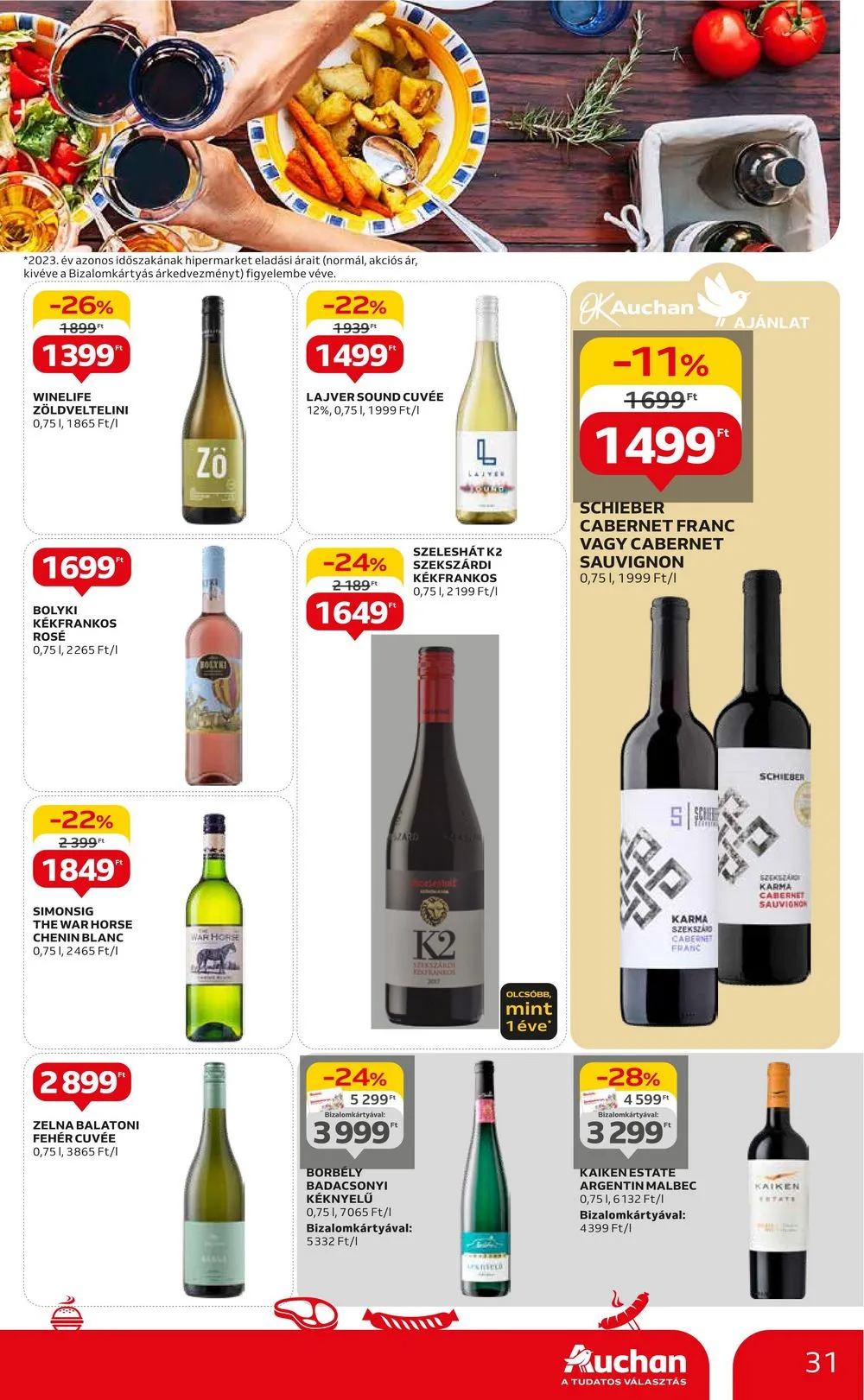 Auchan akciós újság Hipermarket 08.22–08.28 – 31. oldal
