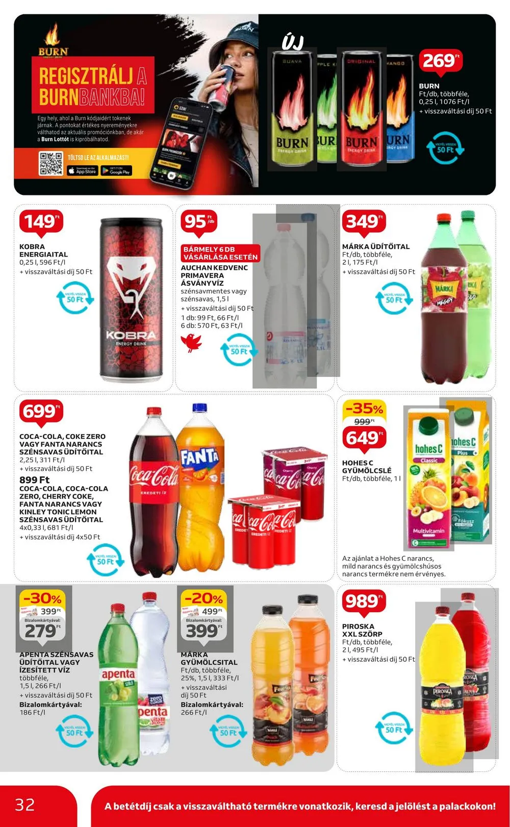 Auchan akciós újság Hipermarket 08.22–08.28 – 32. oldal