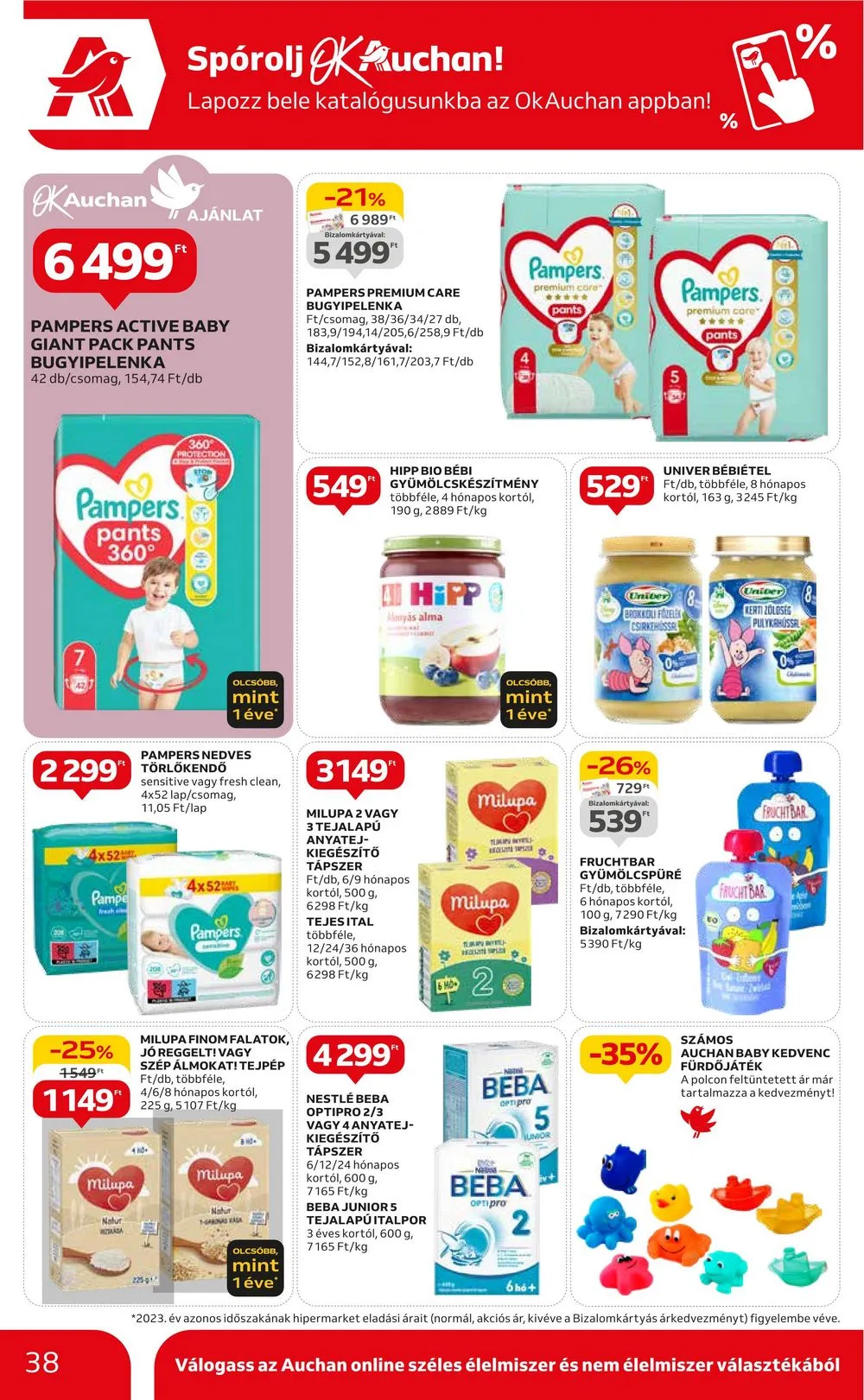 Auchan akciós újság Hipermarket 08.22–08.28 – 38. oldal