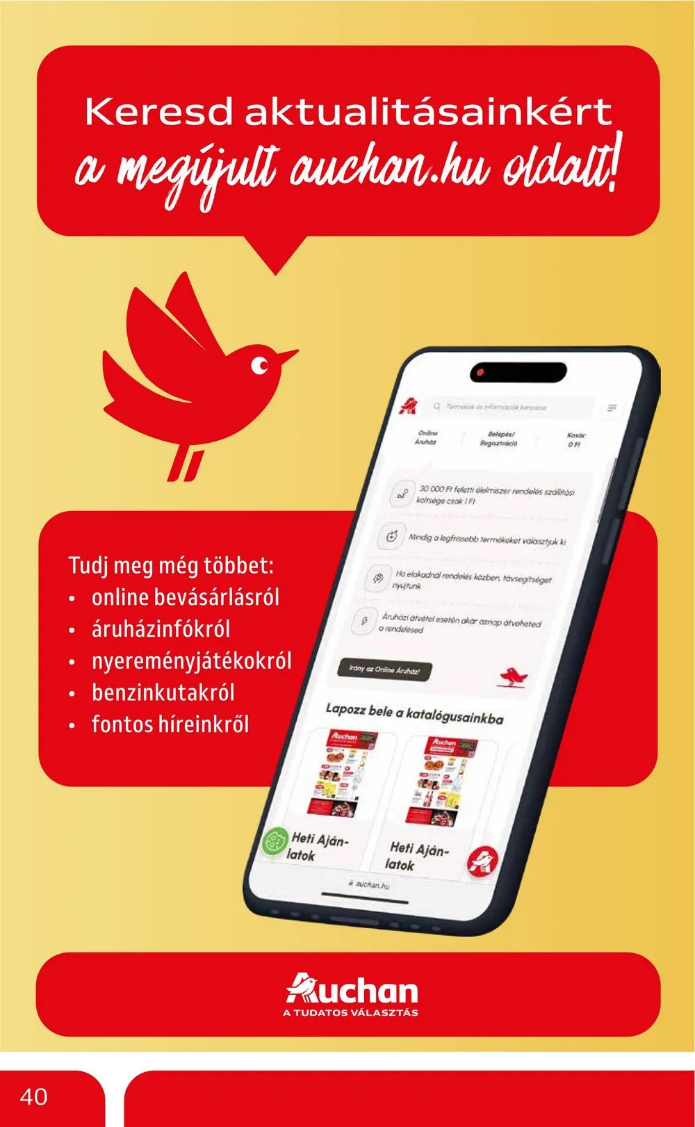 Auchan akciós újság Hipermarket 08.22–08.28 – 40. oldal