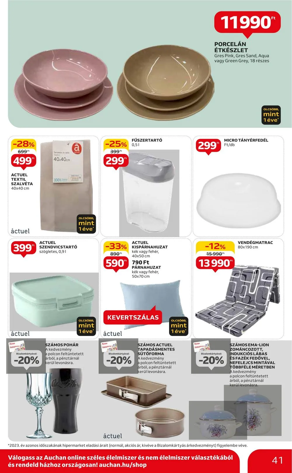 Auchan akciós újság Hipermarket 08.22–08.28 – 41. oldal