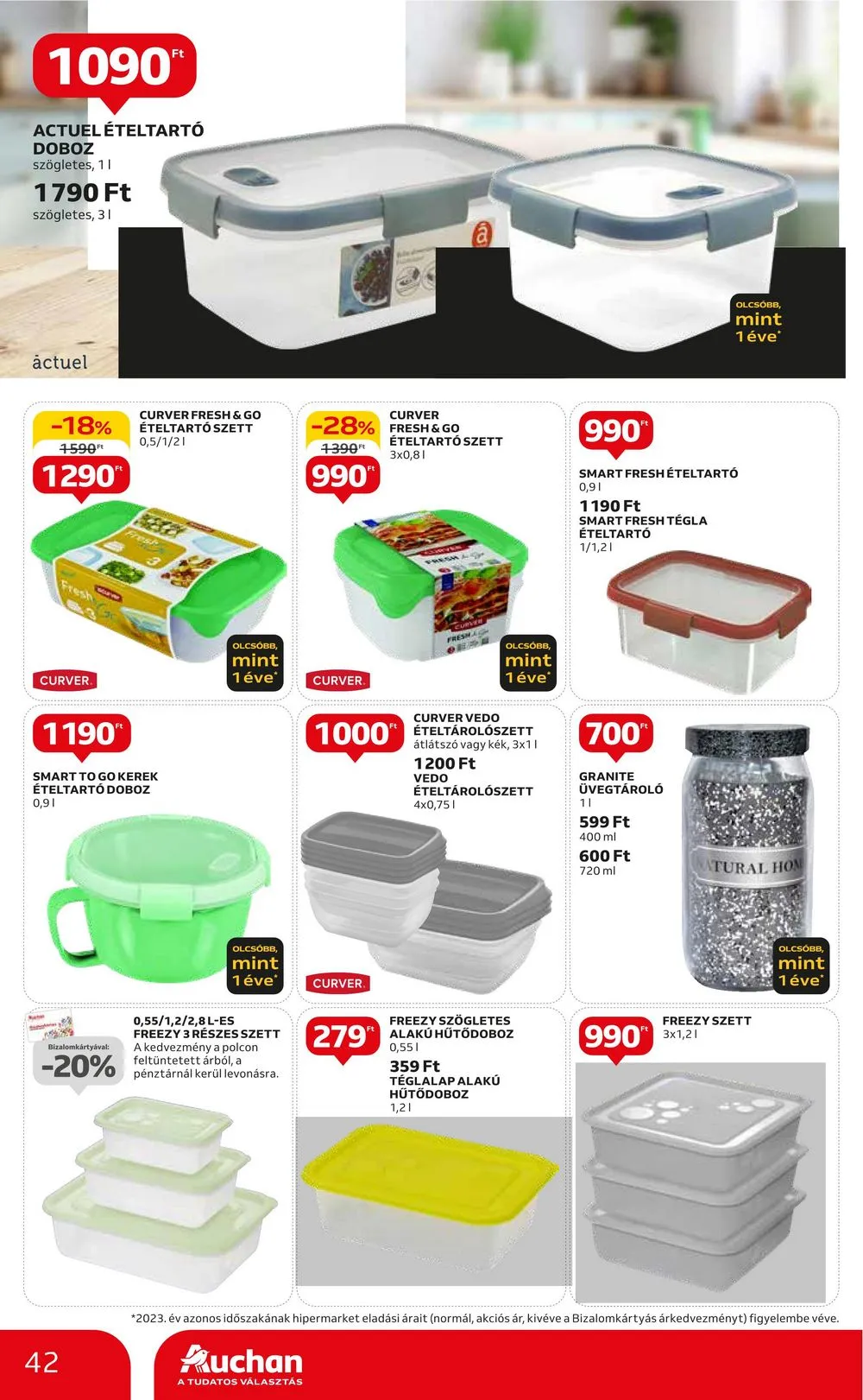 Auchan akciós újság Hipermarket 08.22–08.28 – 42. oldal