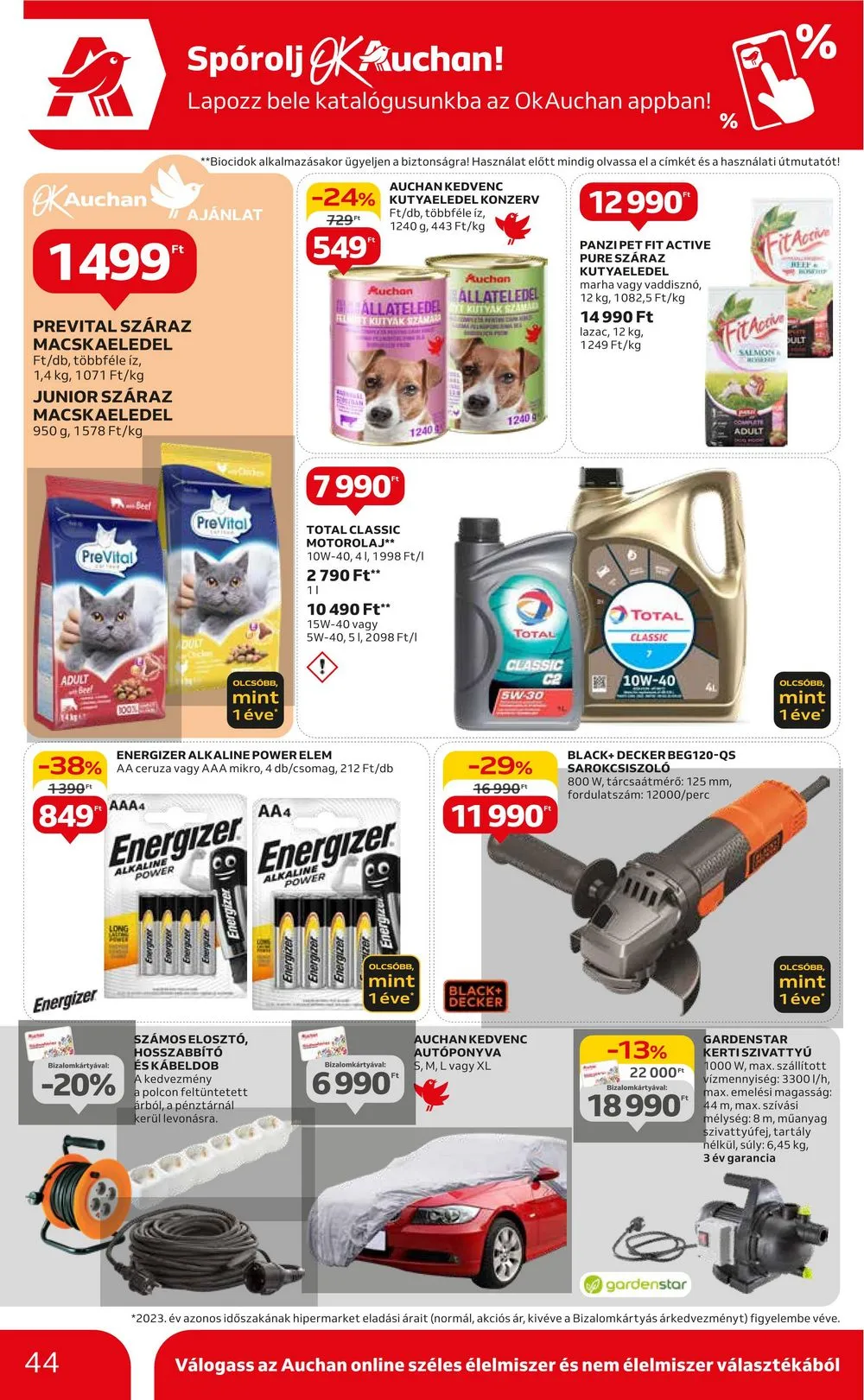 Auchan akciós újság Hipermarket 08.22–08.28 – 44. oldal