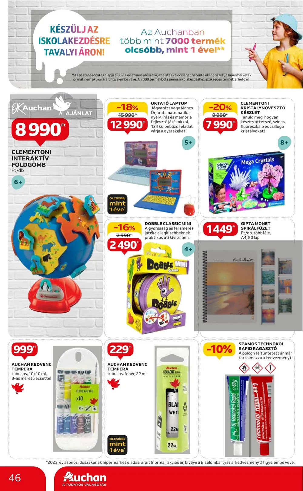 Auchan akciós újság Hipermarket 08.22–08.28 – 46. oldal