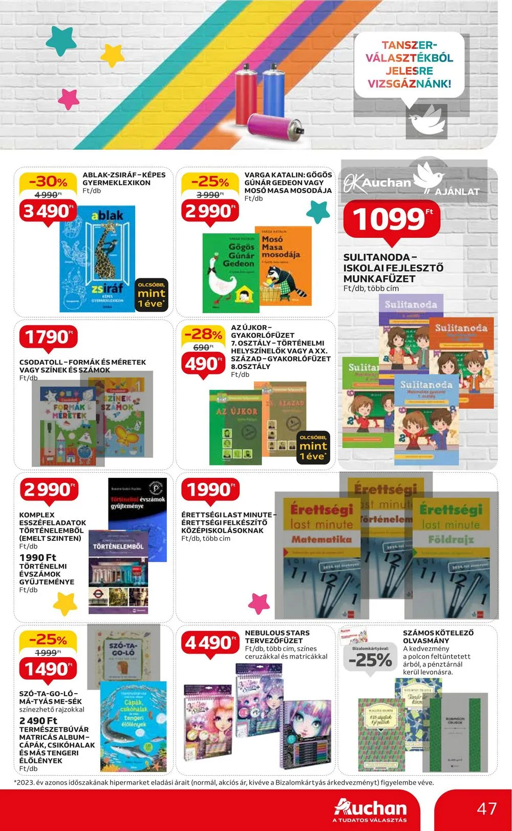 Auchan akciós újság Hipermarket 08.22–08.28 – 47. oldal