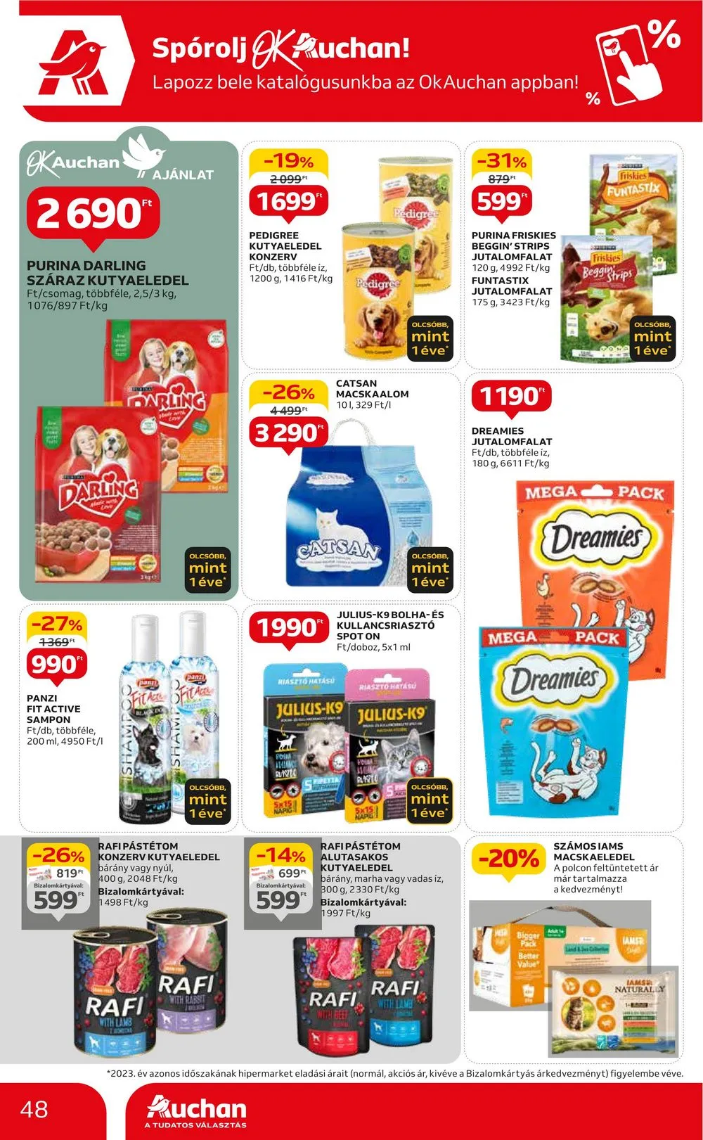 Auchan akciós újság Hipermarket 08.22–08.28 – 48. oldal