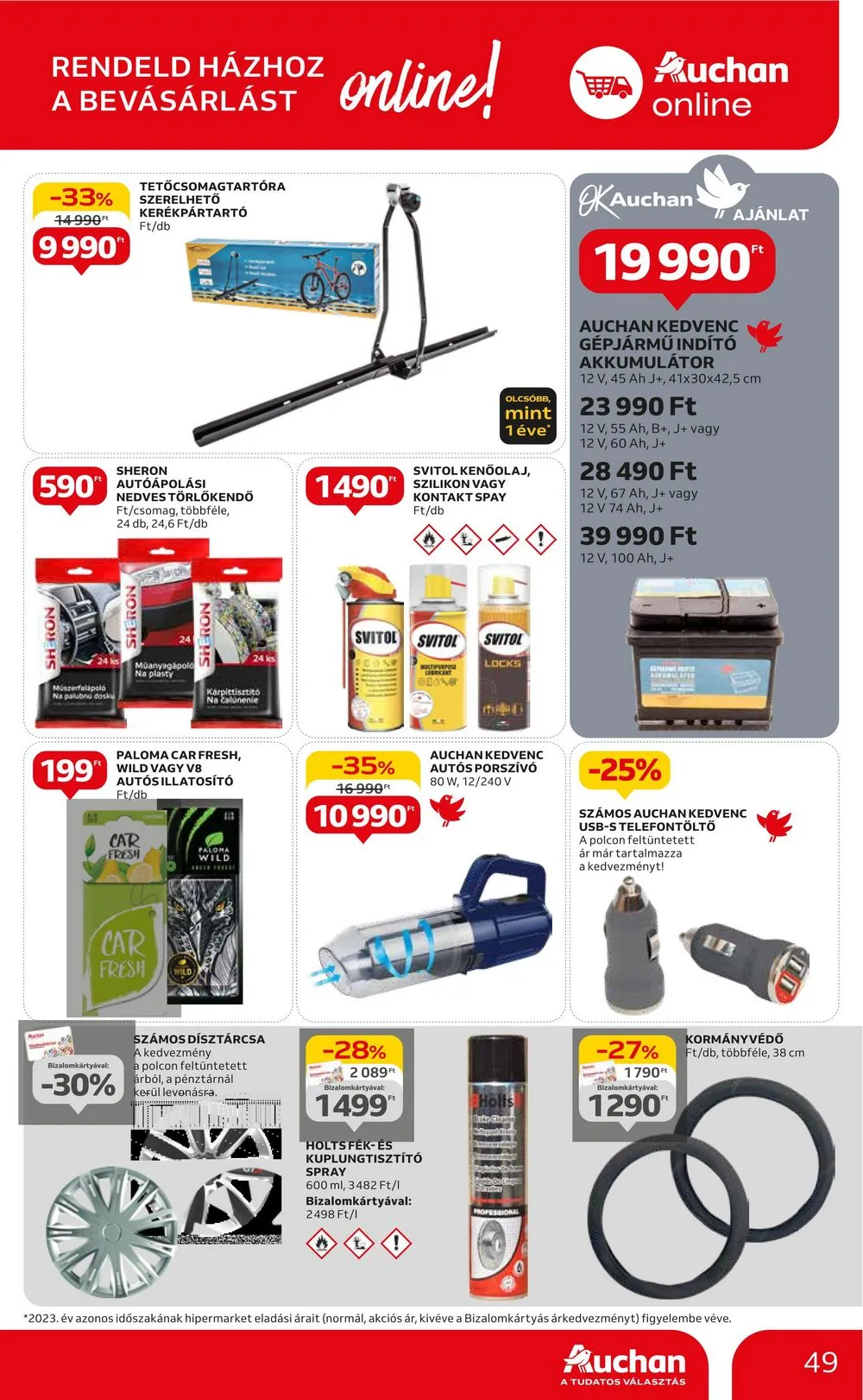 Auchan akciós újság Hipermarket 08.22–08.28 – 49. oldal