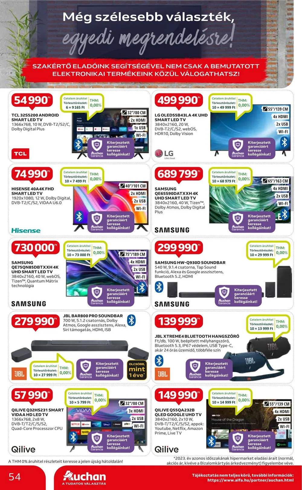 Auchan akciós újság Hipermarket 08.22–08.28 – 54. oldal