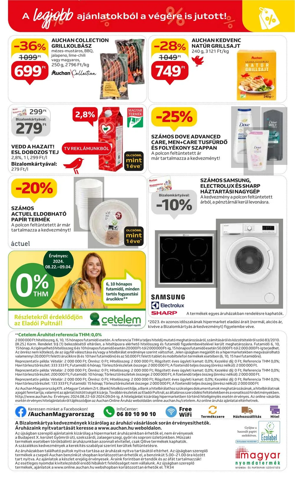 Auchan akciós újság Hipermarket 08.22–08.28 – 56. oldal