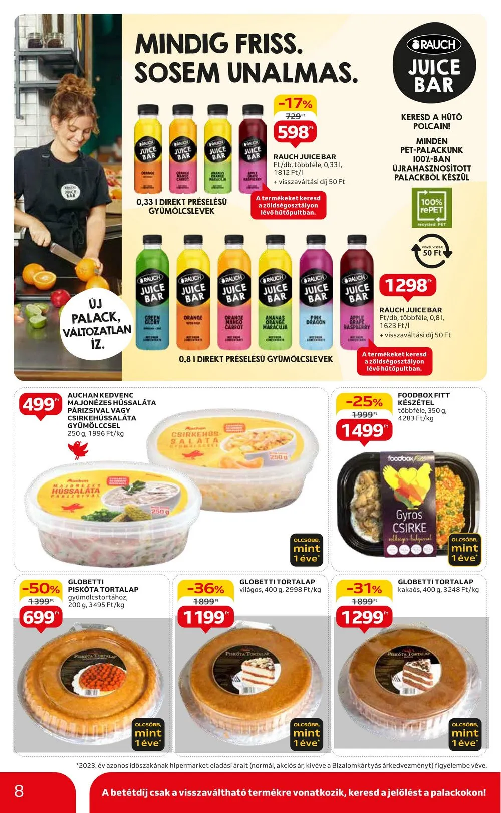 Auchan akciós újság Hipermarket 08.22–08.28 – 8. oldal