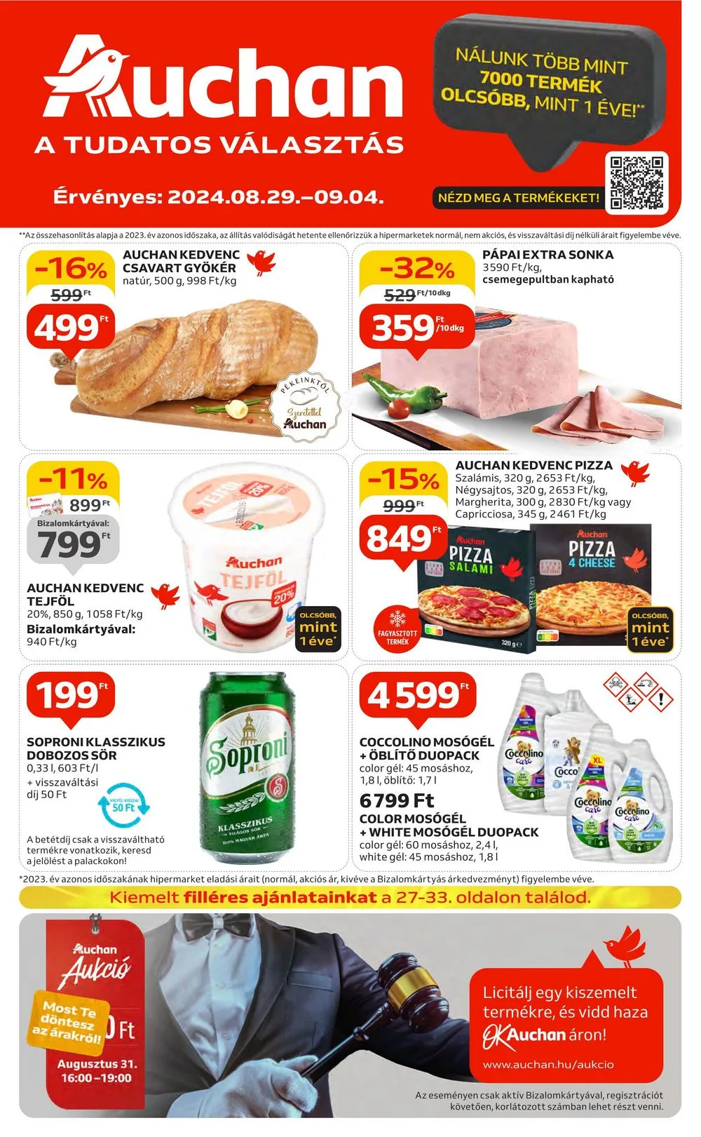 Auchan akciós újság Hipermarket 08.29–09.04
