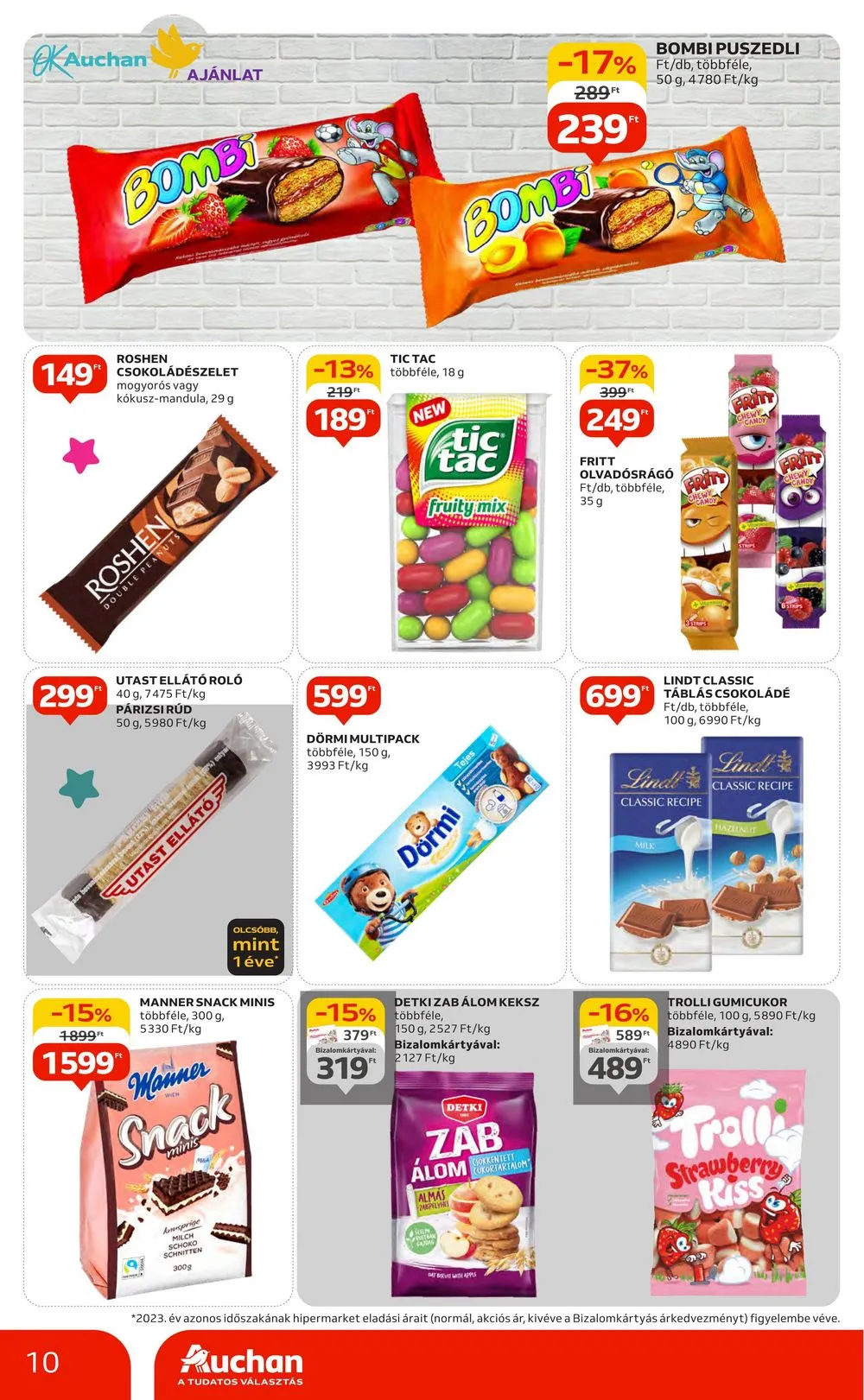 Auchan akciós újság Hipermarket 08.29–09.04 – 10. oldal