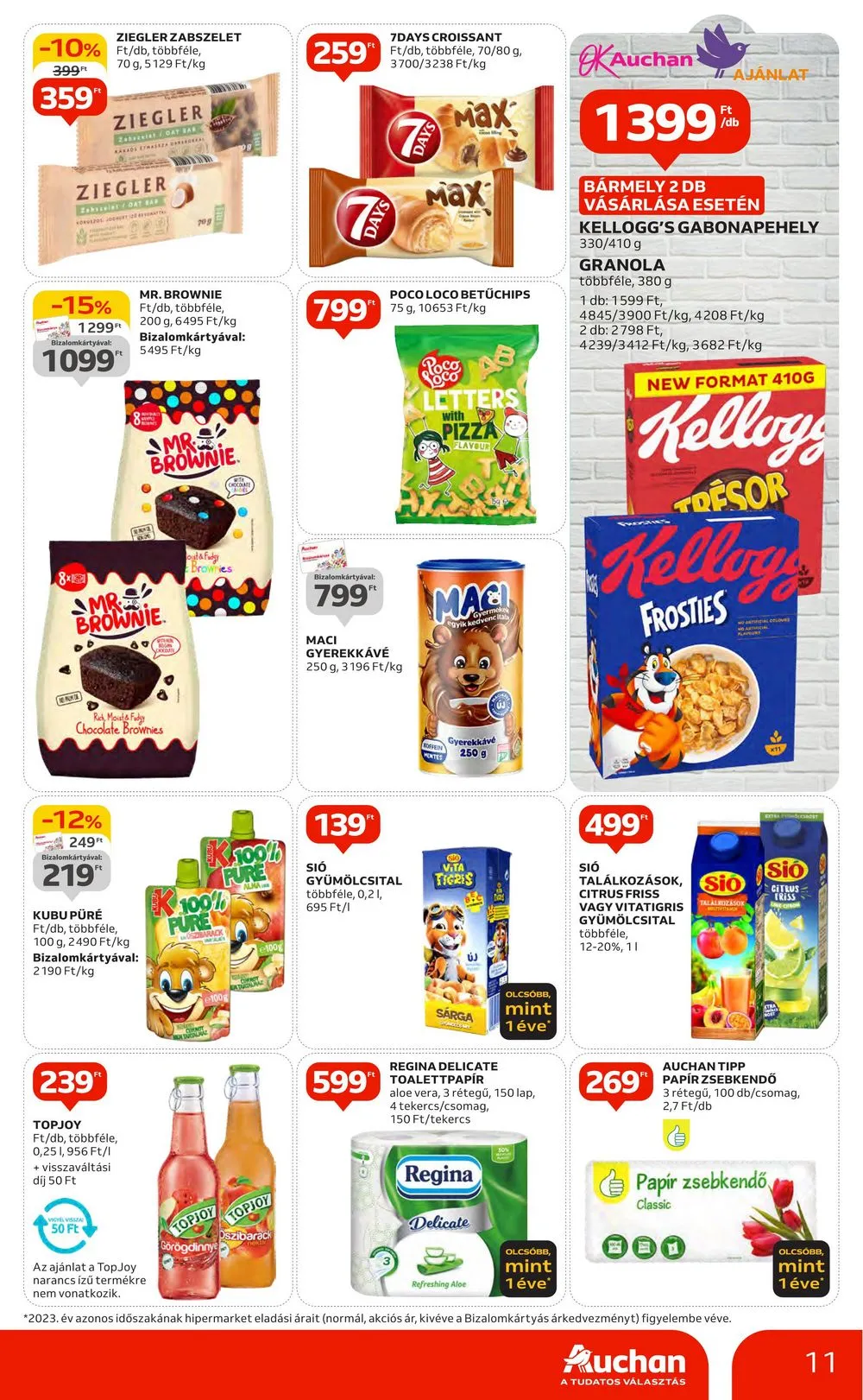 Auchan akciós újság Hipermarket 08.29–09.04 – 11. oldal