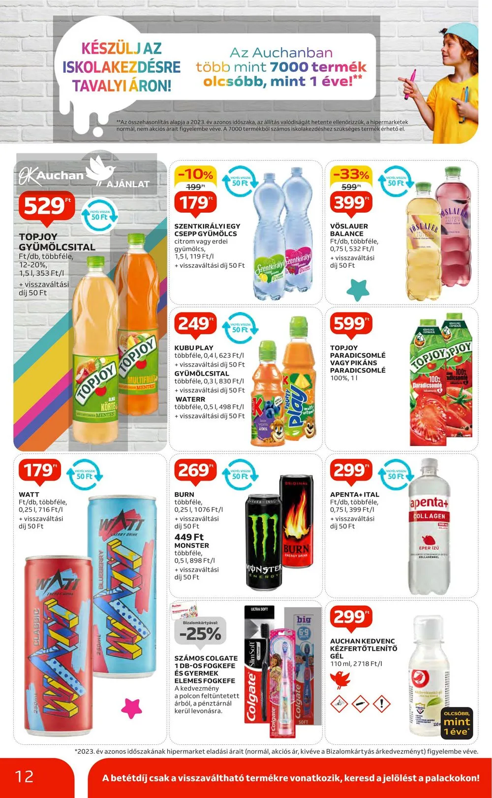 Auchan akciós újság Hipermarket 08.29–09.04 – 12. oldal