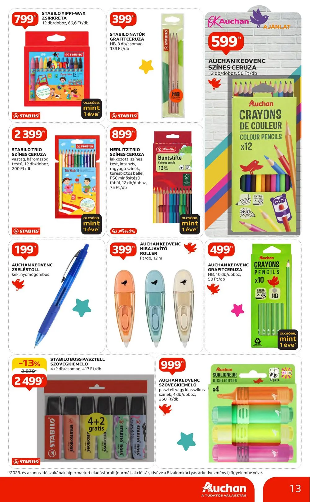 Auchan akciós újság Hipermarket 08.29–09.04 – 13. oldal