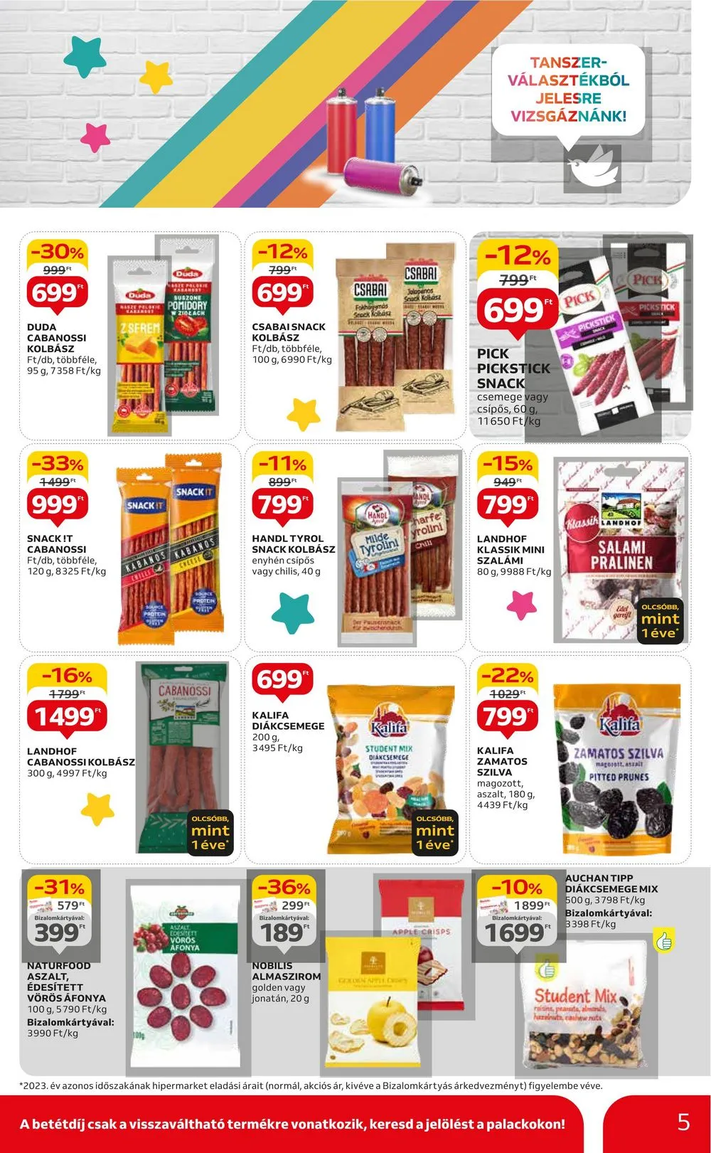 Auchan akciós újság Hipermarket 08.29–09.04 – 5. oldal