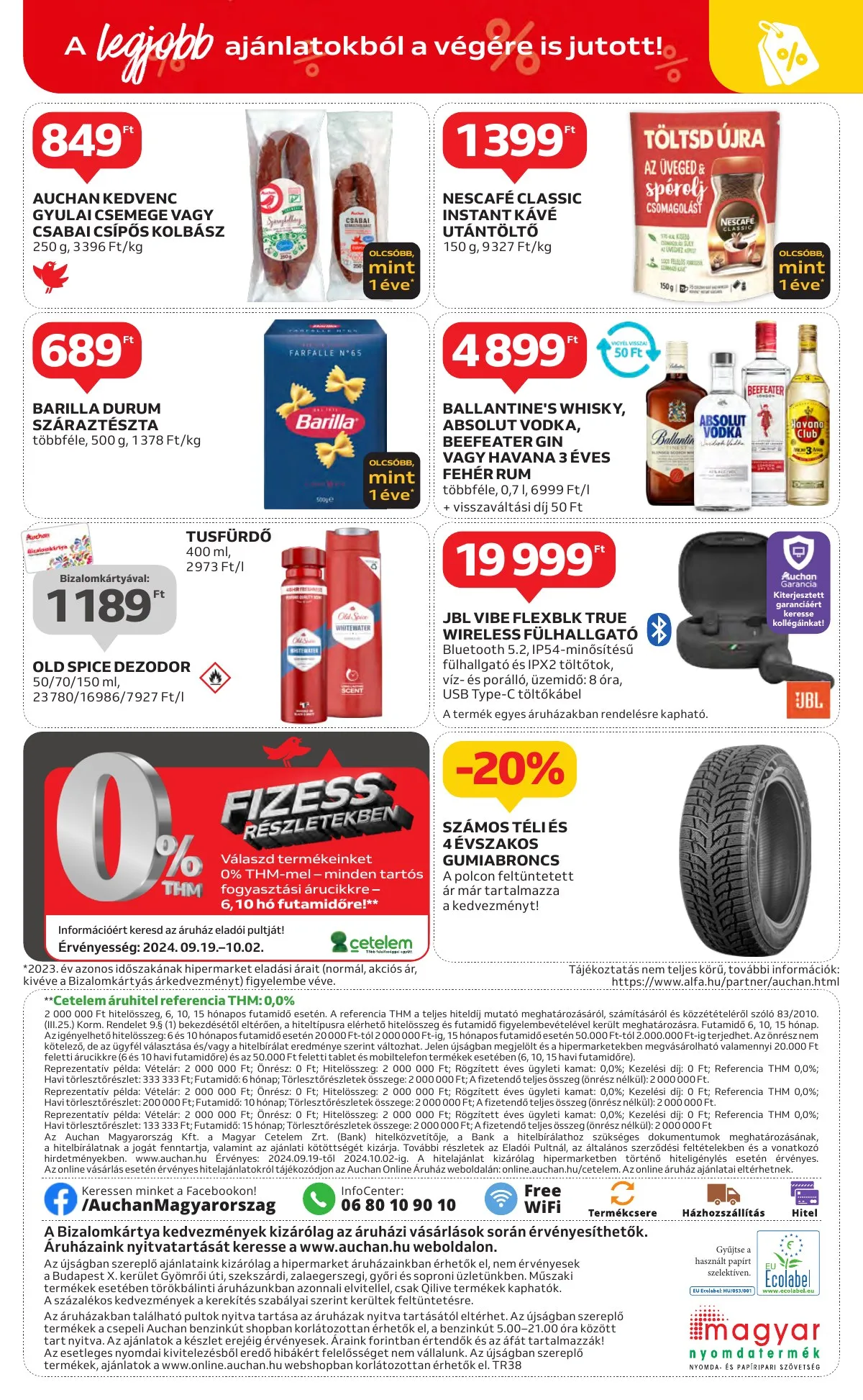 Auchan akciós újság Hipermarket 09.19–09.25 – 40. oldal