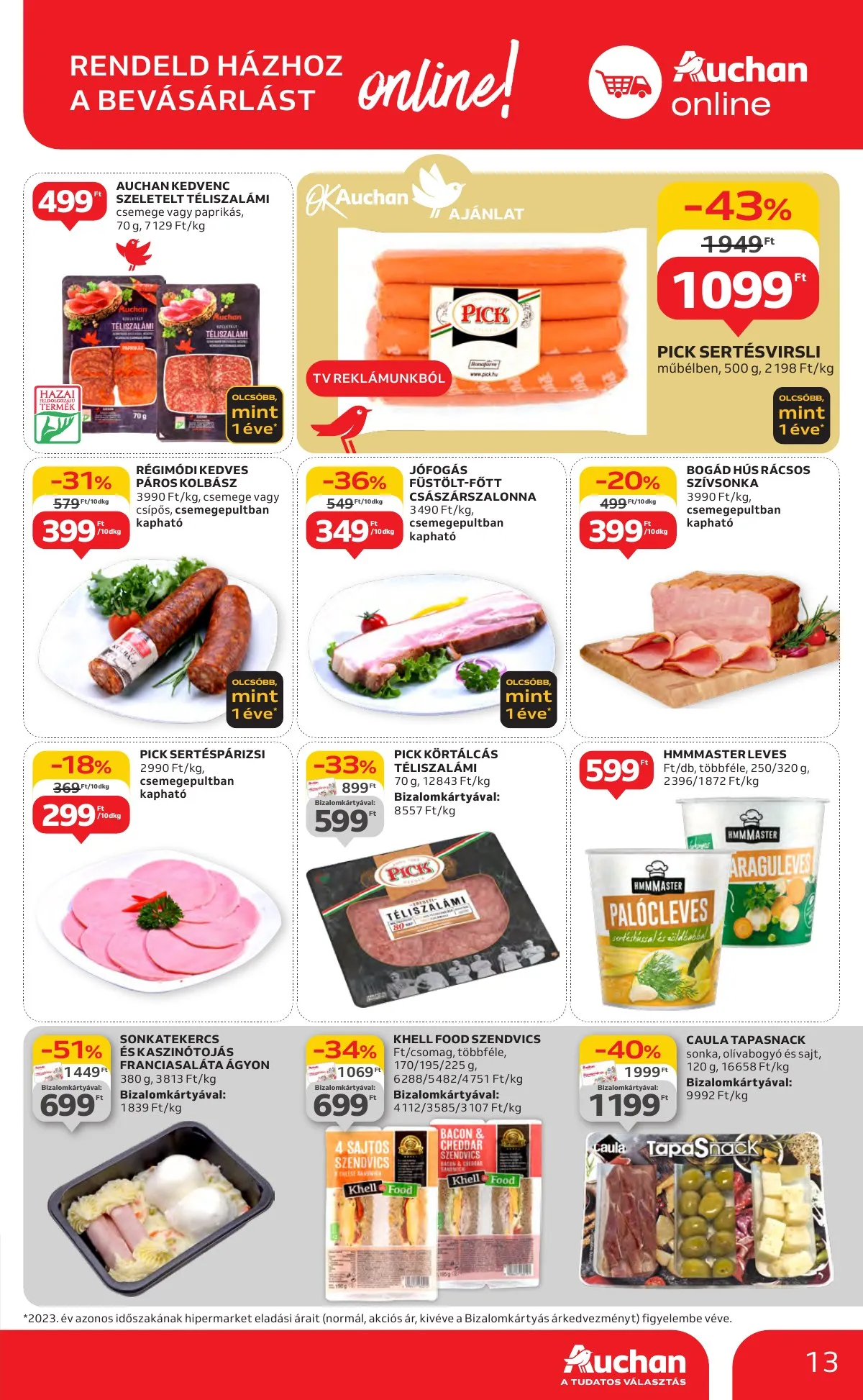 Auchan akciós újság Hipermarket 09.26–10.02 – 13. oldal