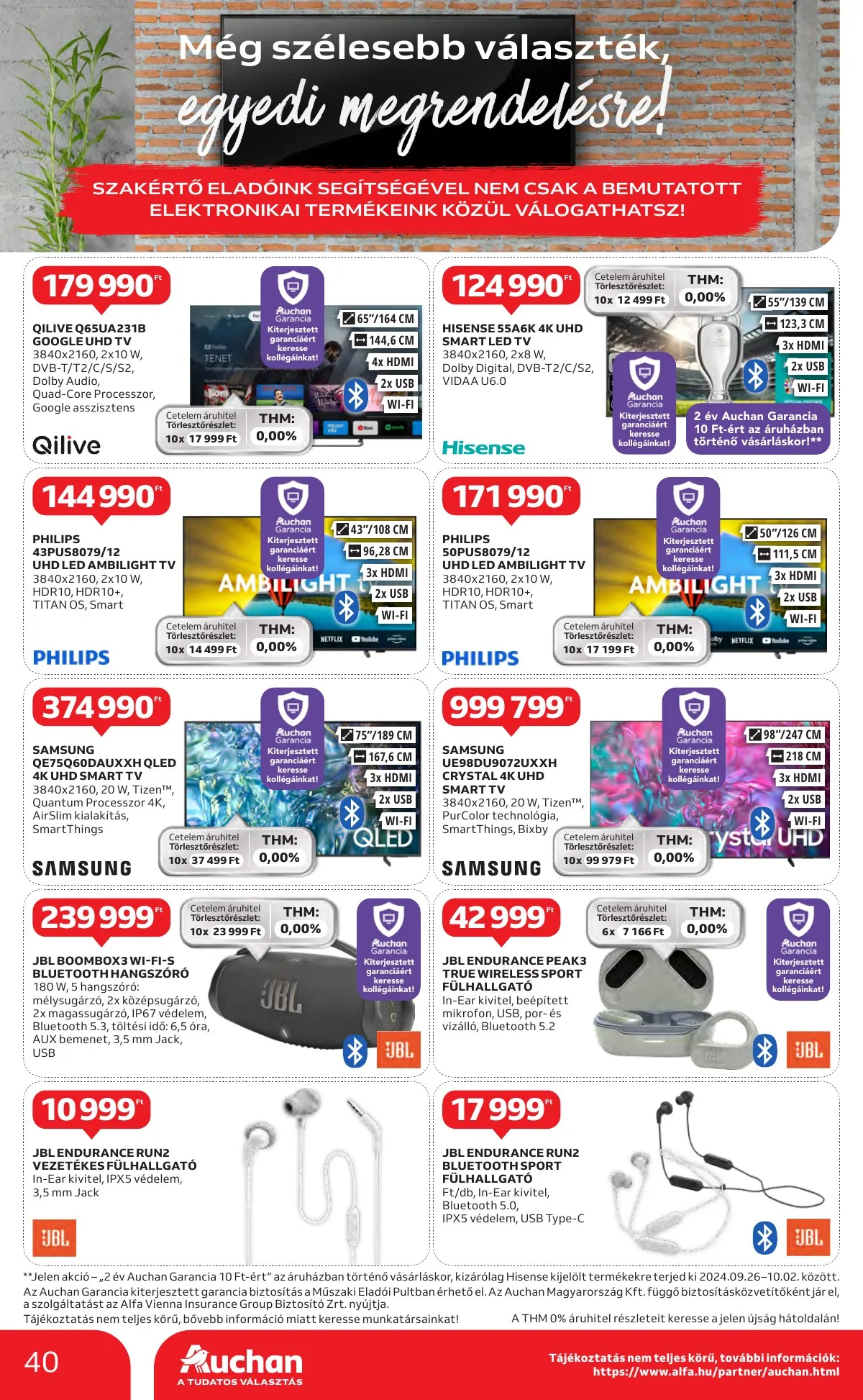 Auchan akciós újság Hipermarket 09.26–10.02 – 40. oldal
