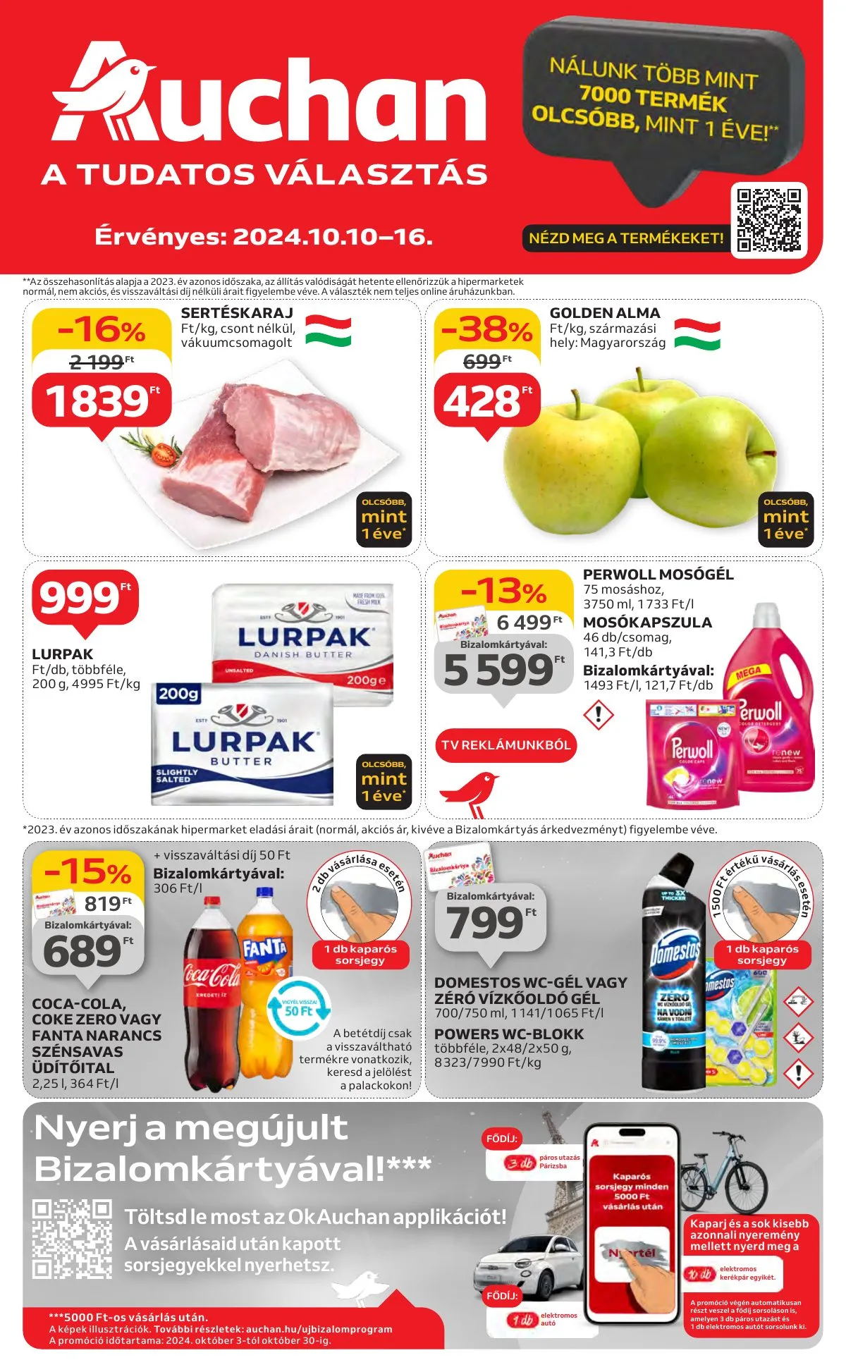 Auchan akciós újság Hipermarket 10.10–10.16