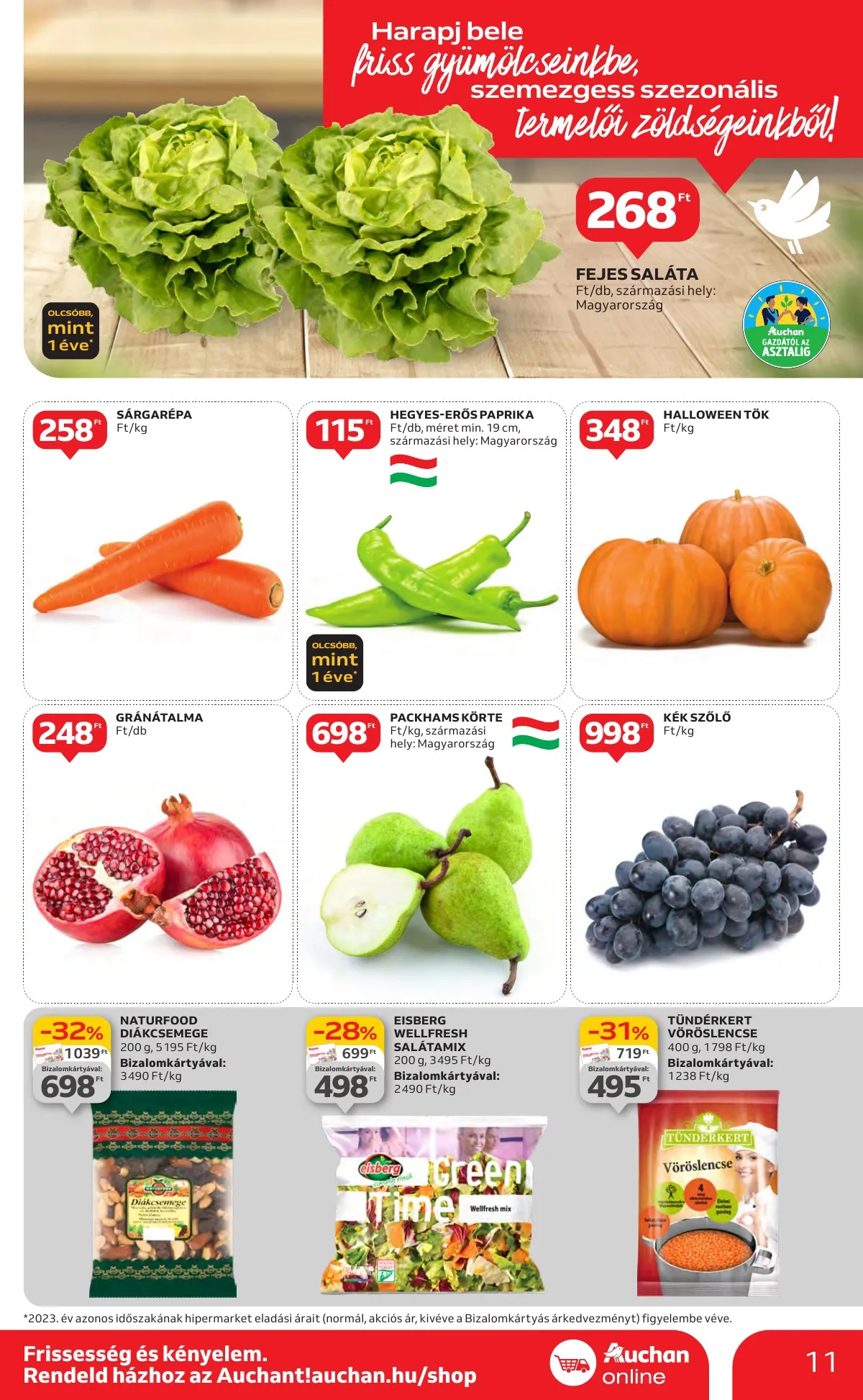 Auchan akciós újság Hipermarket 10.10–10.16 – 11. oldal