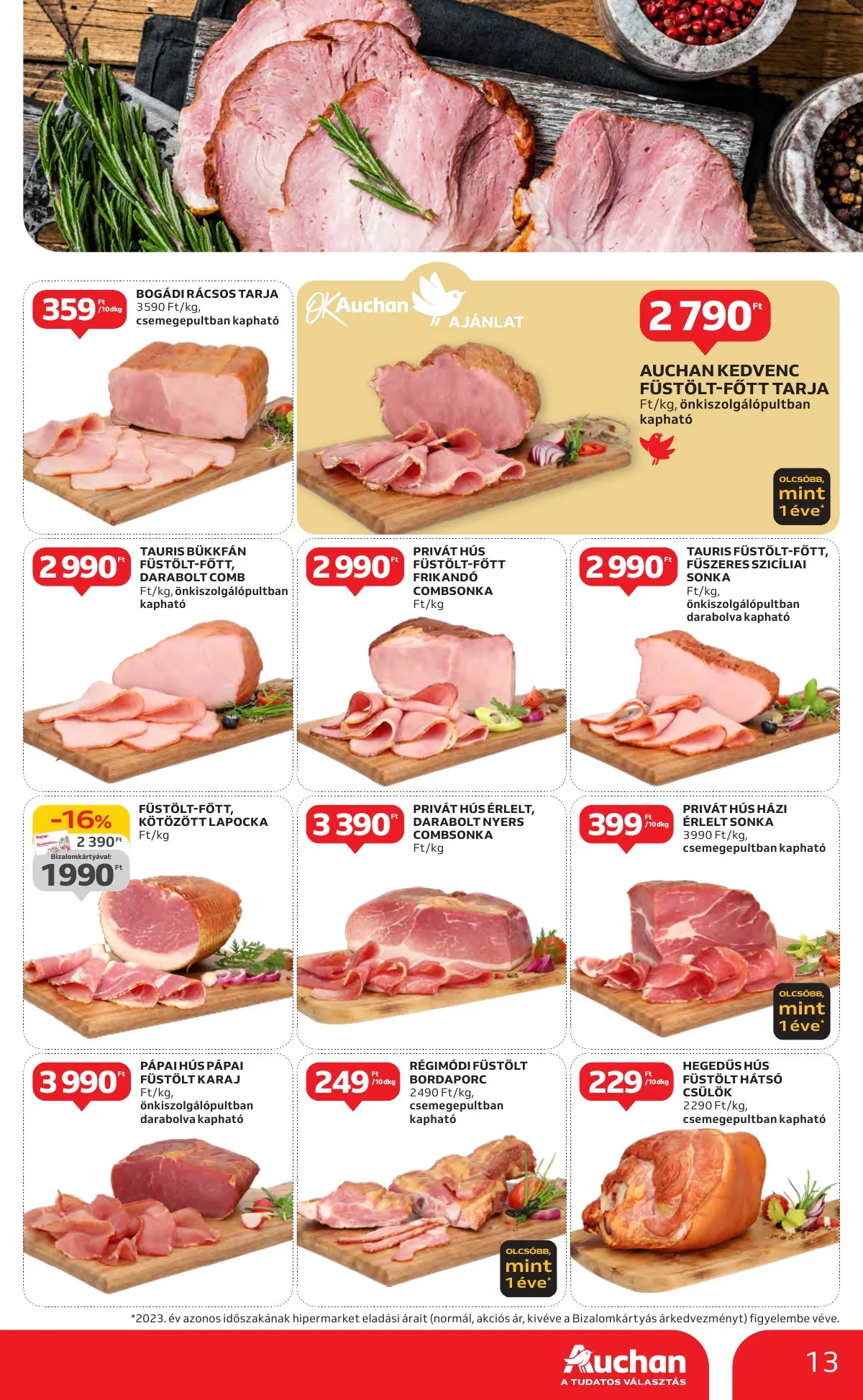 Auchan akciós újság Hipermarket 10.10–10.16 – 13. oldal