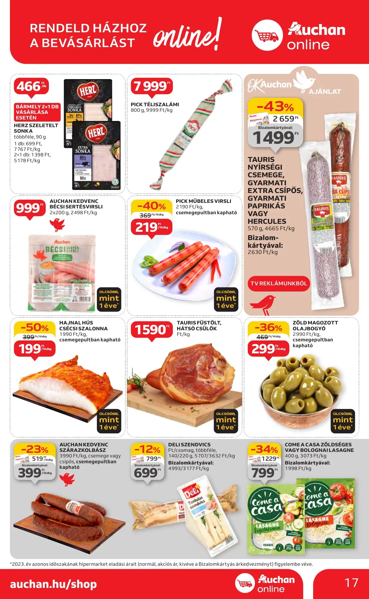 Auchan akciós újság Hipermarket 10.10–10.16 – 17. oldal