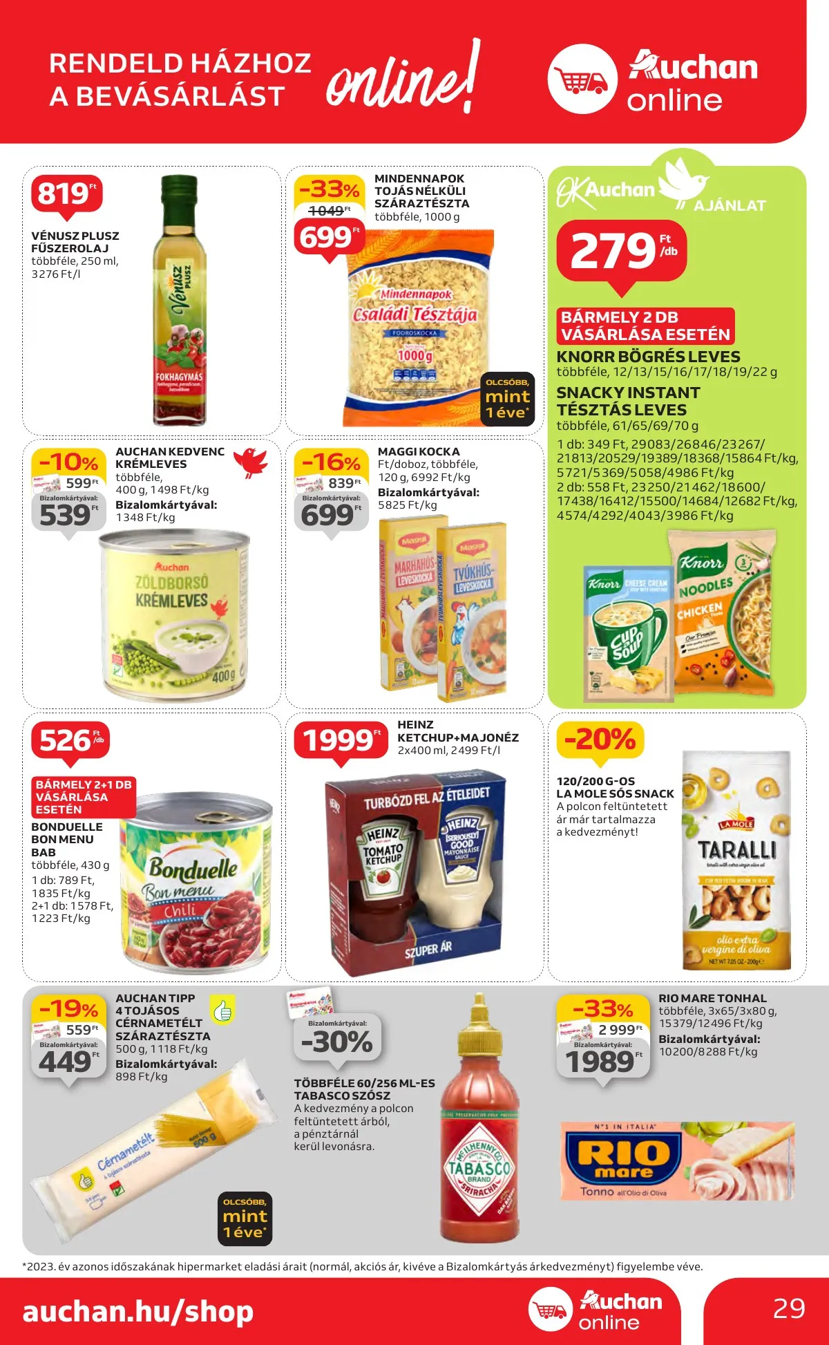 Auchan akciós újság Hipermarket 10.10–10.16 – 29. oldal