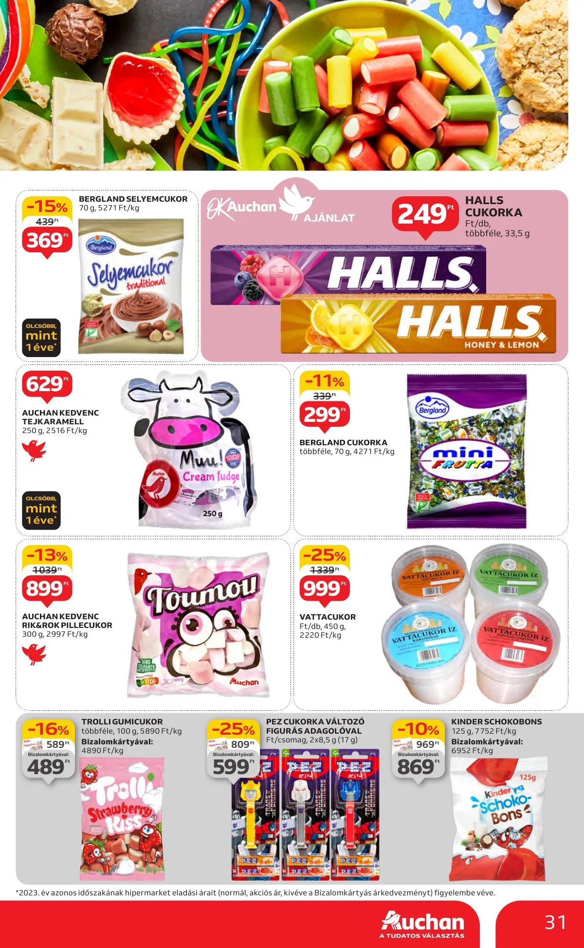 Auchan akciós újság Hipermarket 10.10–10.16 – 31. oldal