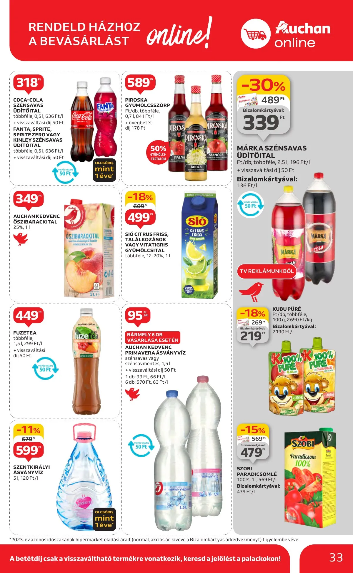 Auchan akciós újság Hipermarket 10.10–10.16 – 33. oldal
