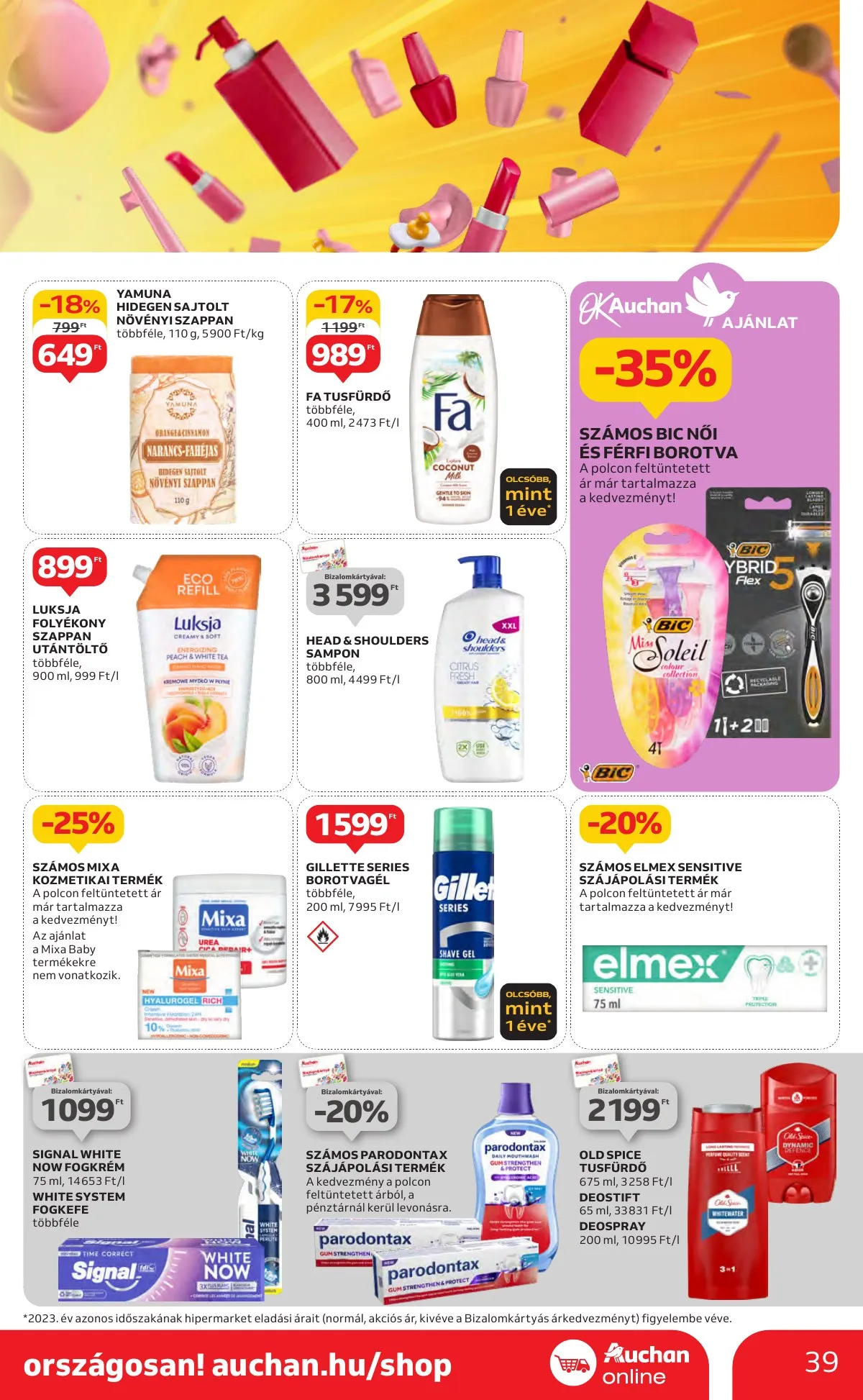 Auchan akciós újság Hipermarket 10.10–10.16 – 39. oldal
