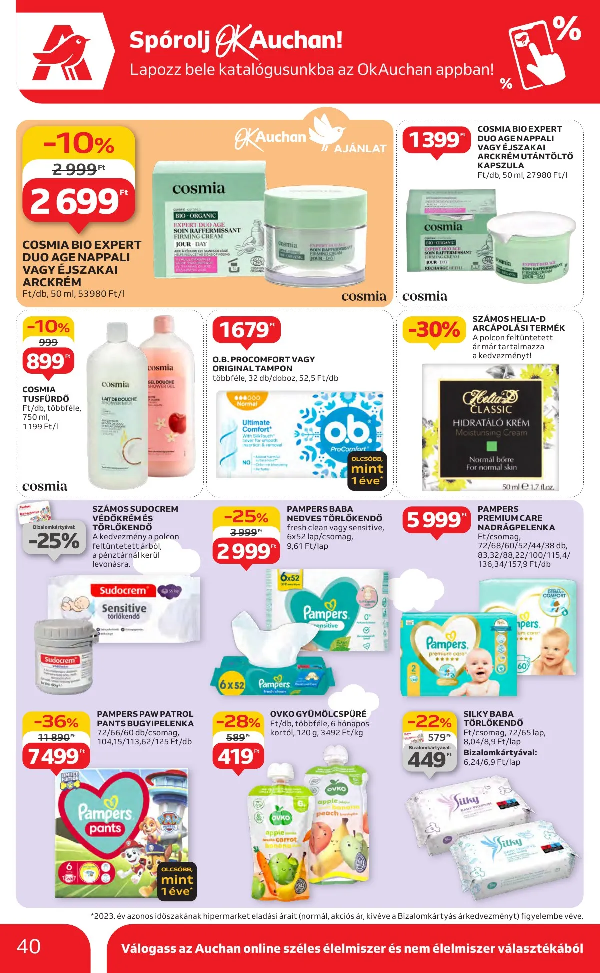 Auchan akciós újság Hipermarket 10.10–10.16 – 40. oldal