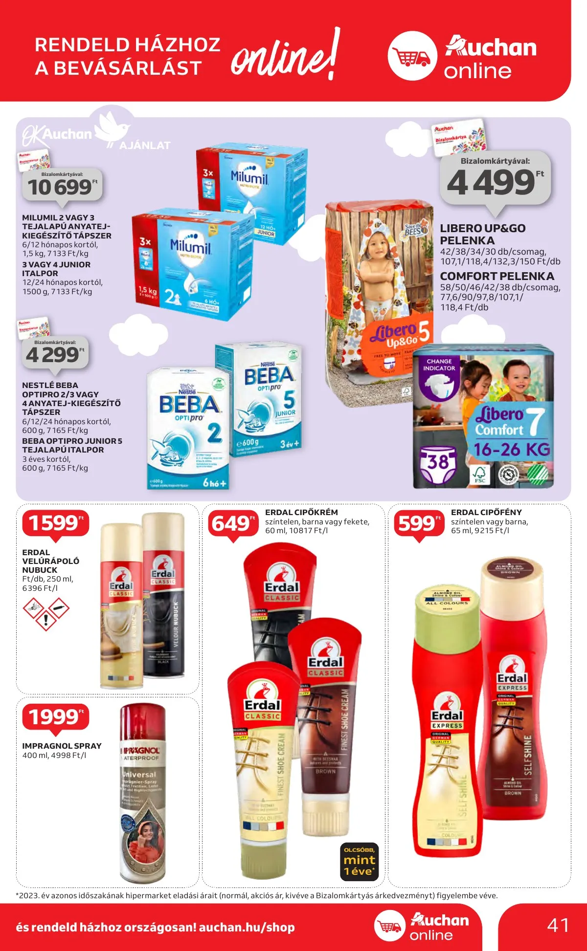 Auchan akciós újság Hipermarket 10.10–10.16 – 41. oldal